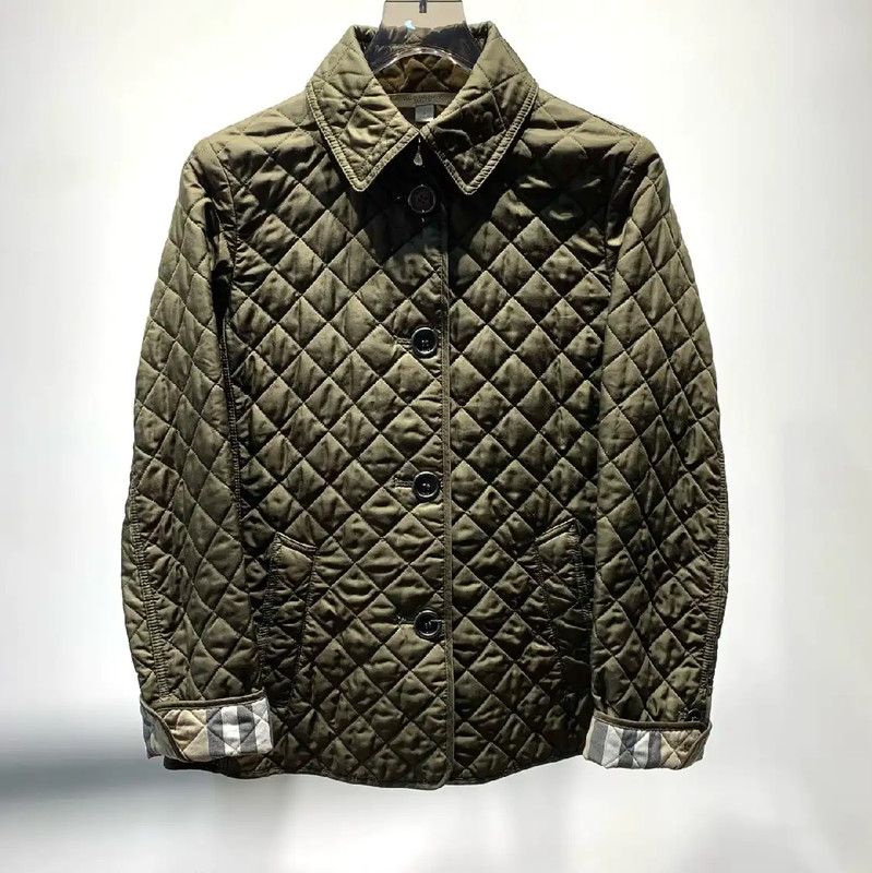 Burberry Burberry Green Cotton Women's Jacket Size S / US 4 / IT 40 - 1 Thumbnail