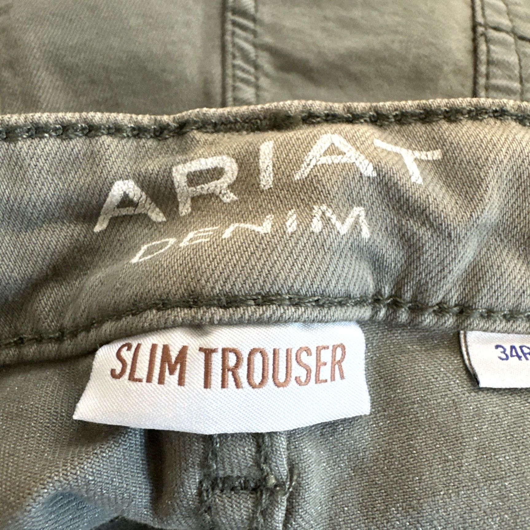 Ariat Ariat Jeans 34 Military Green High Rise Slim Trouser Jean Western Women Size 24" / US 00 / IT 34 - 7 Thumbnail