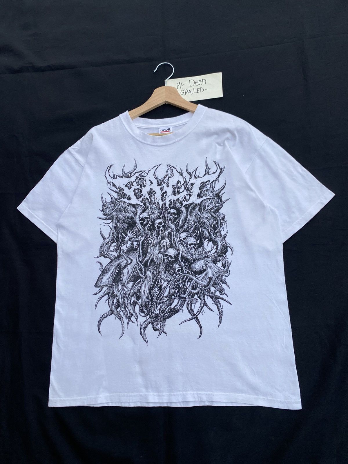 Vintage Rare Skulls Artistic Illustration Hell Life Devils Tshirt Size US L / EU 52-54 / 3 - 5 Thumbnail