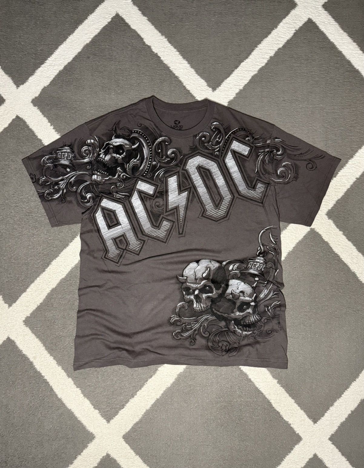 AC/DC × Liquid Blue × Vintage Liquid Blue x ACDC Band Graphic T-shirt Tee 00’s Y2K Size US L / EU 52-54 / 3 - 1 Thumbnail