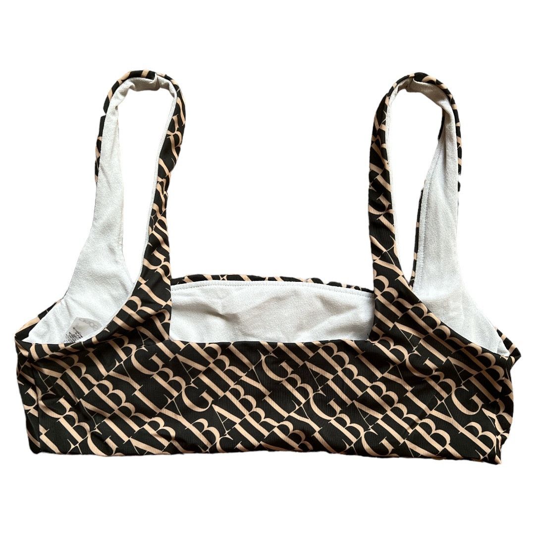 Asos Asos Brown Printed Swim Top, US8 Size ONE SIZE - 3 Thumbnail