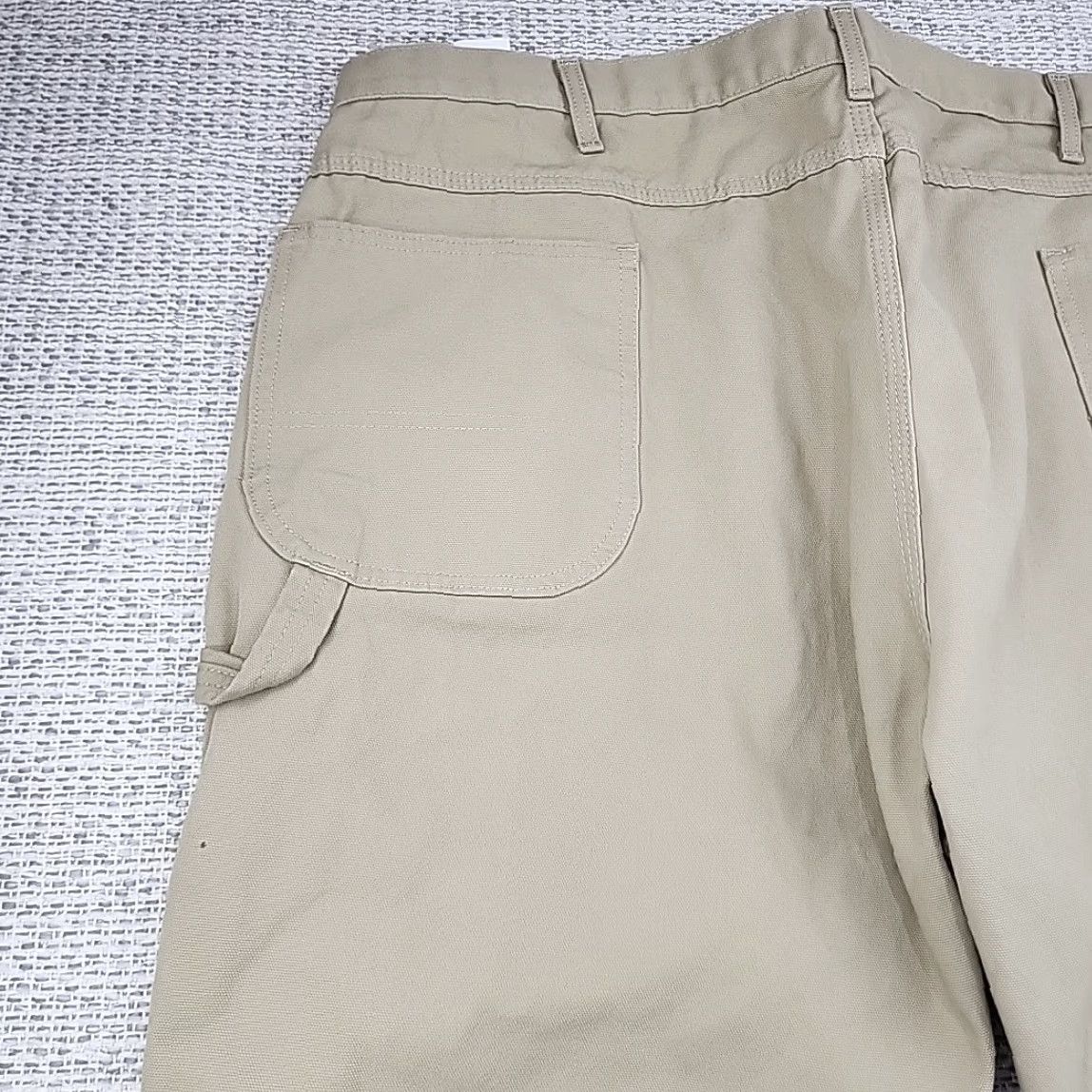Dickies Genuine Dickies Carpenter Pants Mens 44 Beige Canvas 5-Pocket, Cargo, Slash Pockets Carpenter Jeans 44X30, Great Condition, Workwear, Dickies Size US 44 / EU 60 - 4 Thumbnail