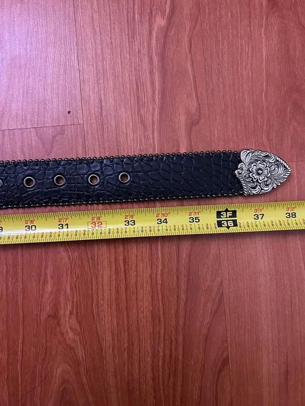Japanese Brand Fukiishi x Nan Y2K Gothic Buckle Belt Size 30 - 4 Thumbnail