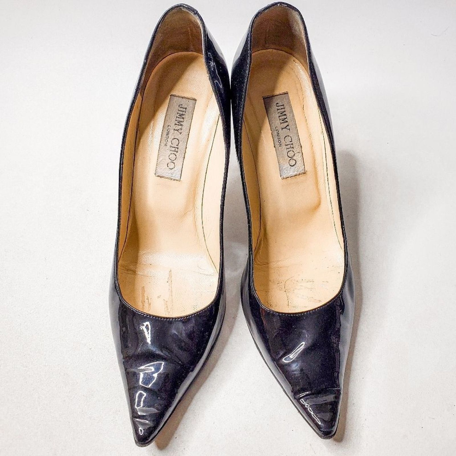 Jimmy Choo Jimmy Choo Romy Black Stiletto Pointed Toe Heels Pump 38.5 8 Size US 8.5 / IT 38.5 - 2 Thumbnail