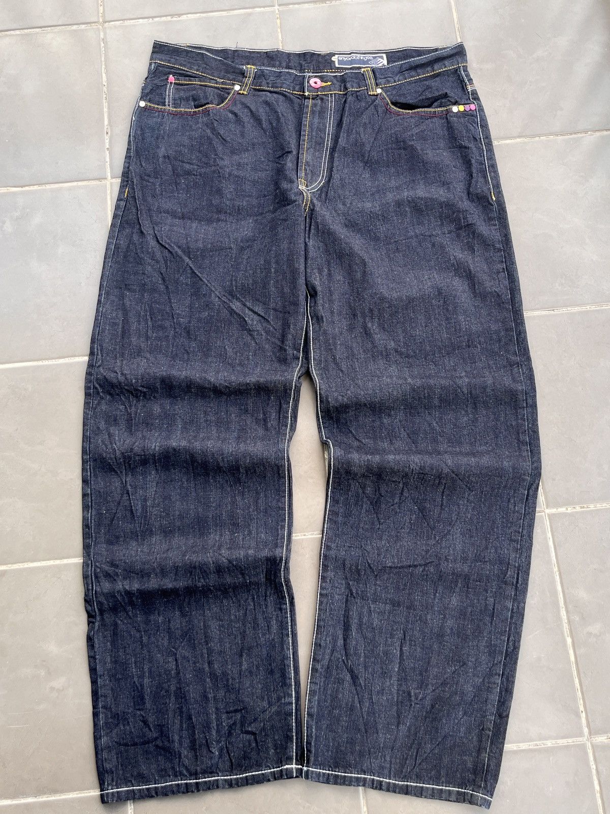 Enyce ENYCE Y2K EMBROIDERY BAGGY PANTS Size US 43 - 5 Thumbnail