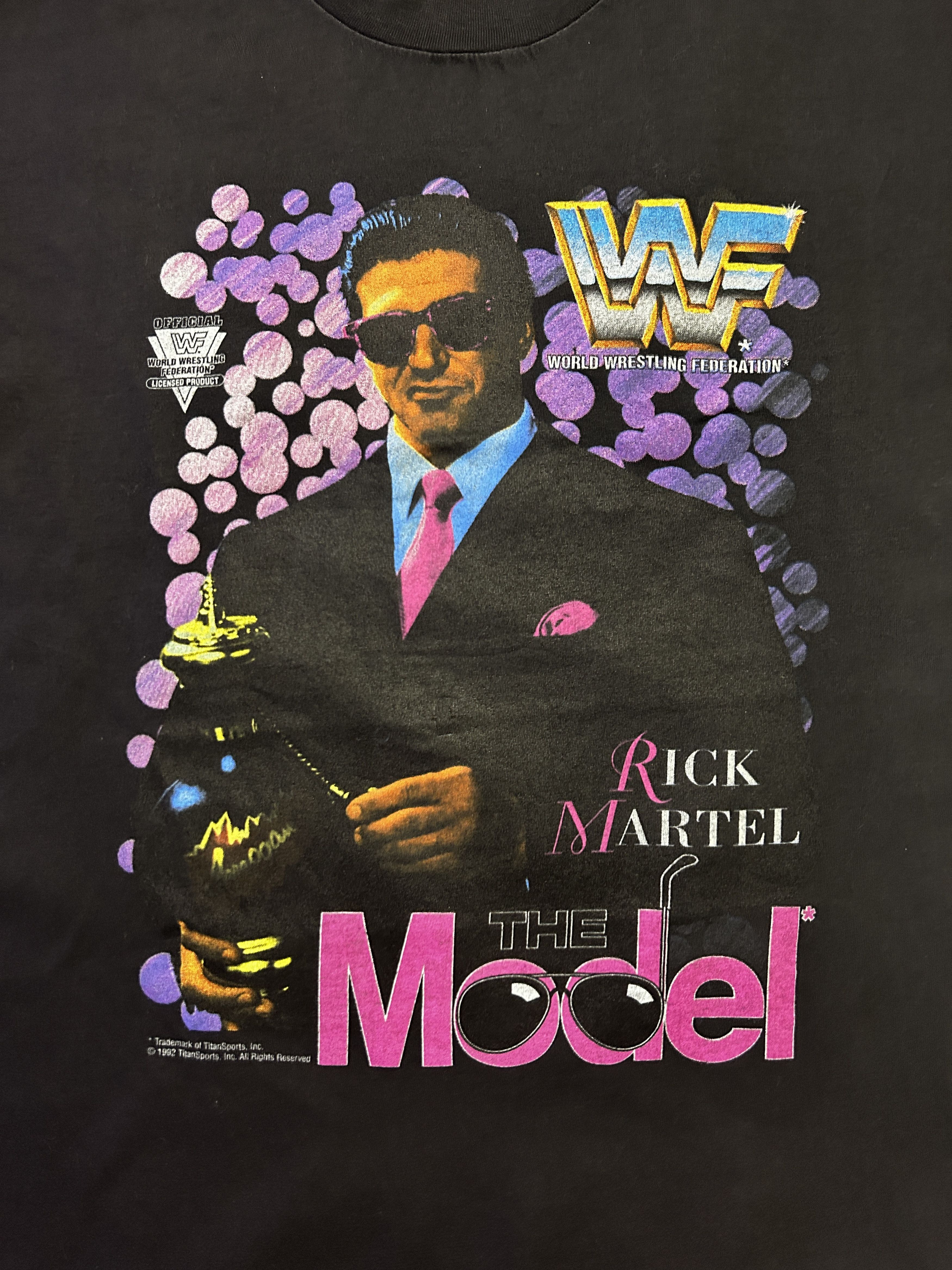 WWE Vintage WWF Rick Martel The Model 1992 T-shirt Size US L / EU 52-54 / 3 - 2 Thumbnail