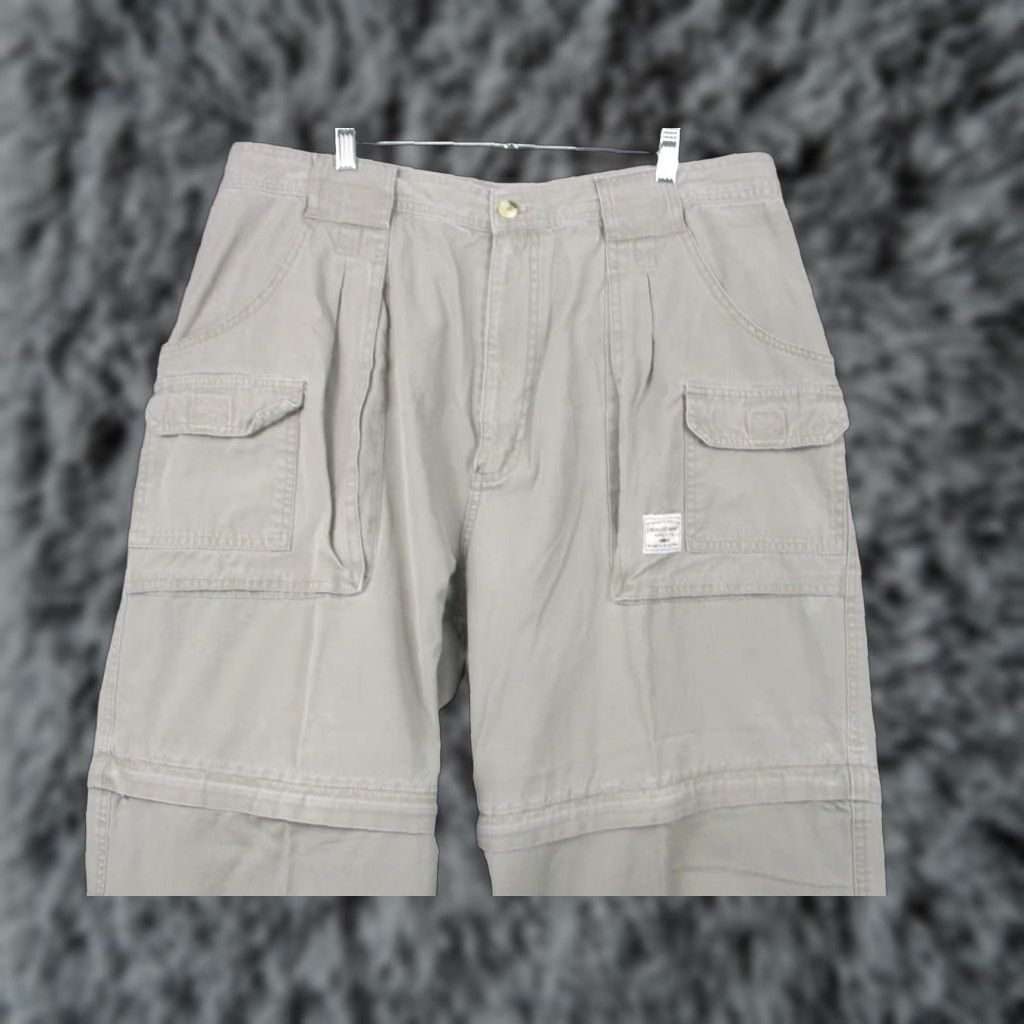 Vintage VINTAGE Field & Stream Convertible Cargo Pants 38 Beige Outdoor Cargo Pants Mens Regular 38 Beige Cargo Pocket Canvas Logo 31 In Inseam Size US 38 / EU 54 - 1 Thumbnail