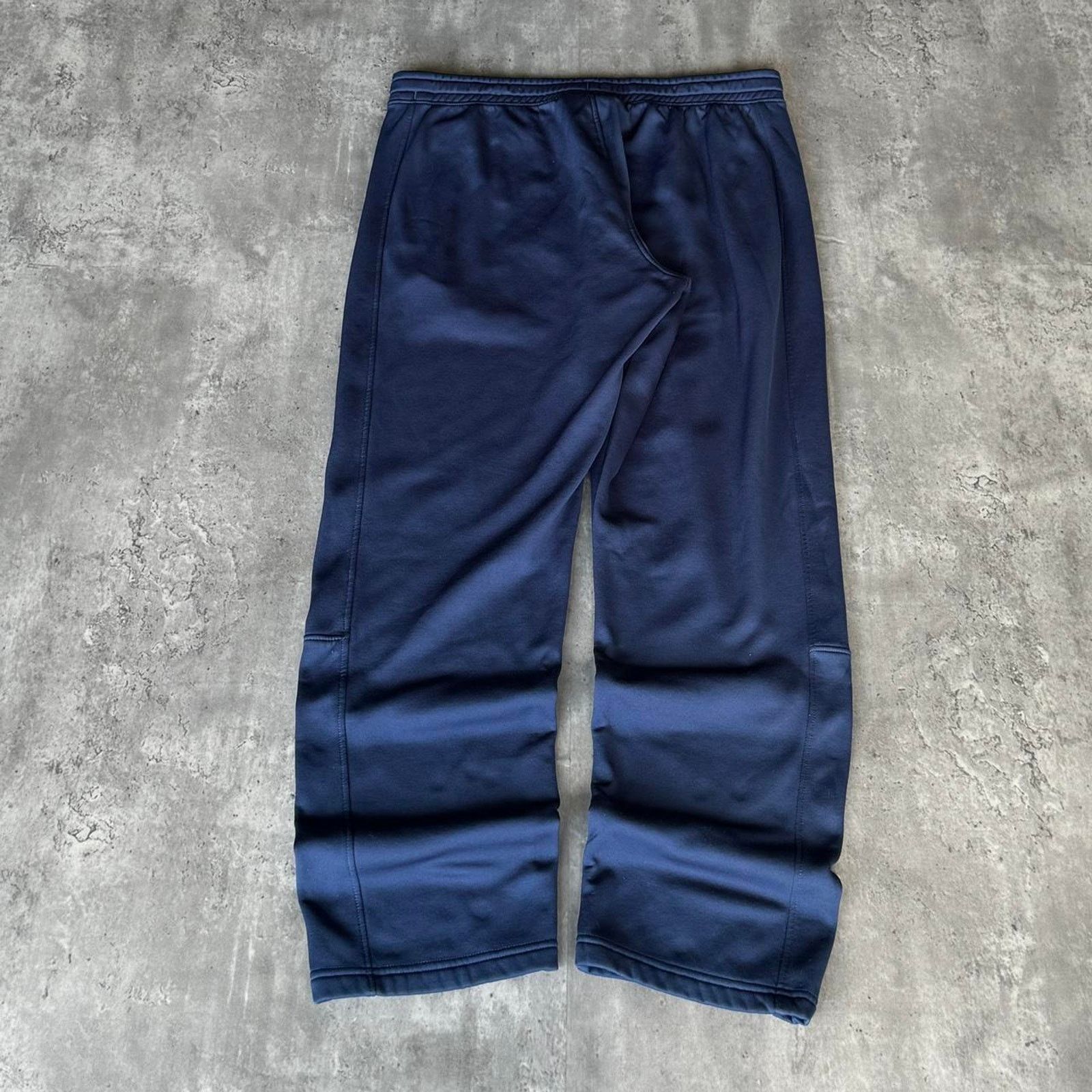Japanese Brand × Under Armour × Vintage Vintage Y2K Under Armour Blue Tech Cyber Drill Sweatpants Size US 36 / EU 52 - 2 Thumbnail