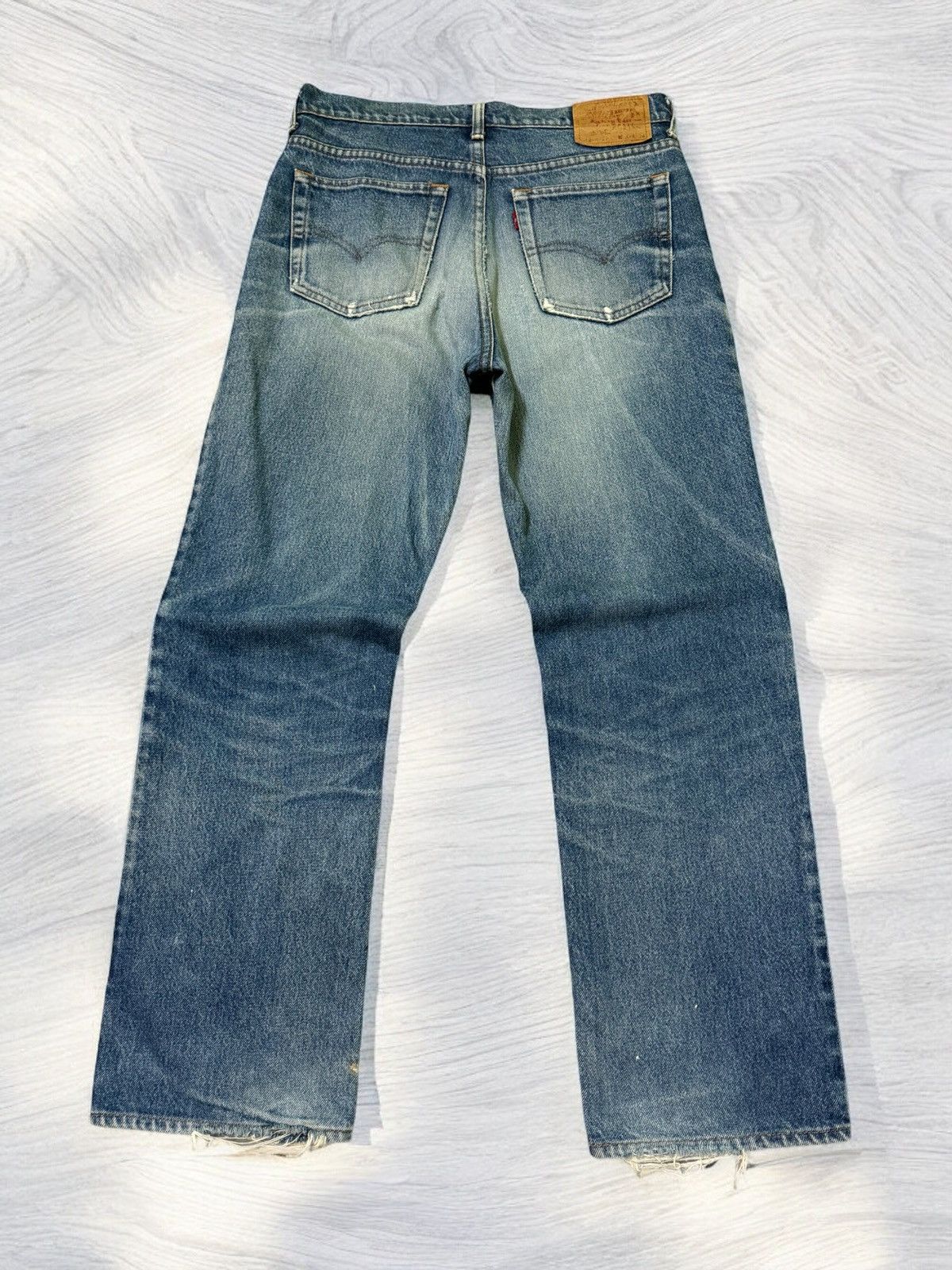Levi's × Vintage Vintage Levi's 518 Distressed Stone Muddy Wash Denim Size US 31 - 2 Thumbnail