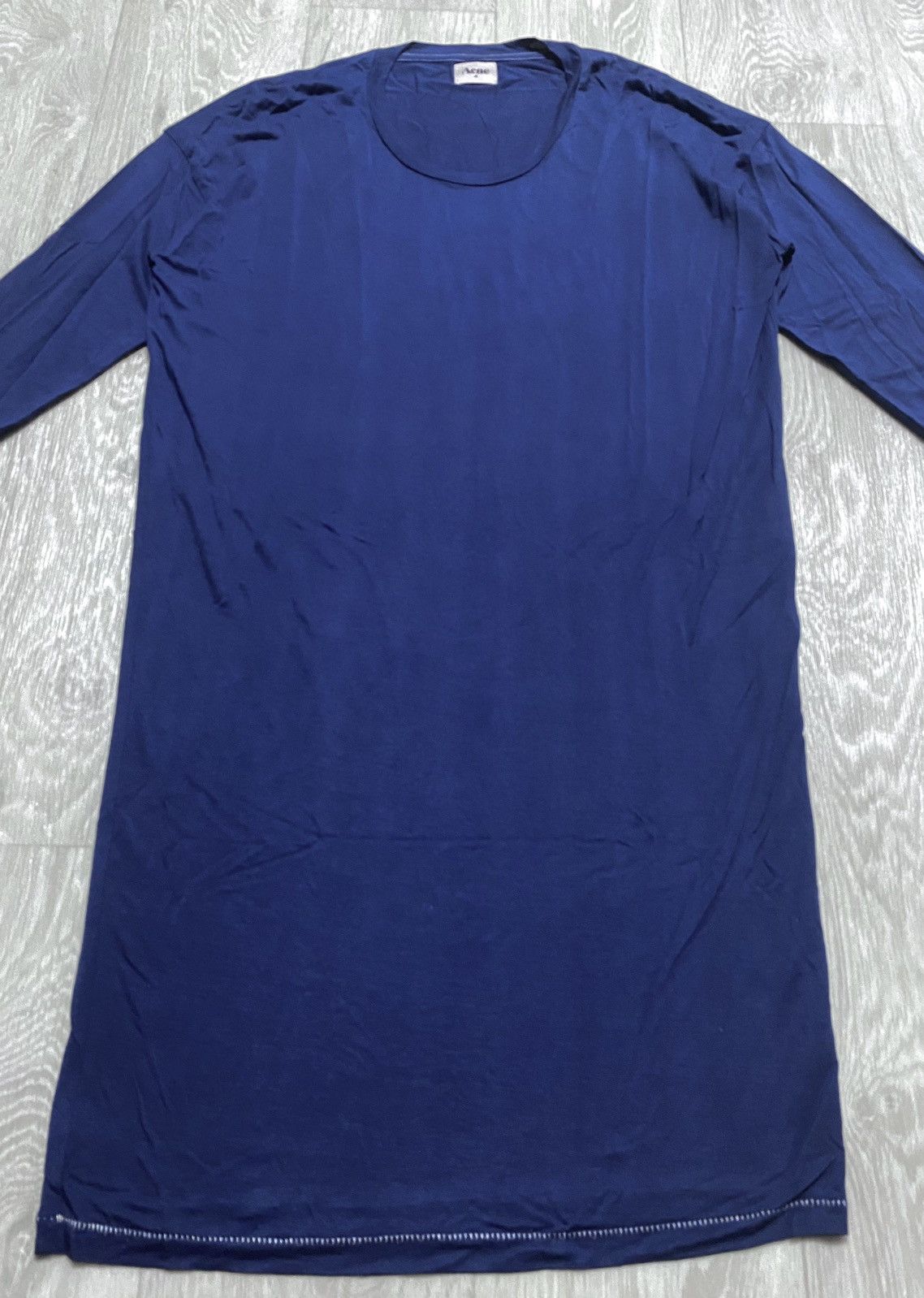 Acne Studios Women Vintage AW09 Acne Studios Babe Lyocell Navy Midi Dress Size M / US 6-8 / IT 42-44 - 8 Thumbnail