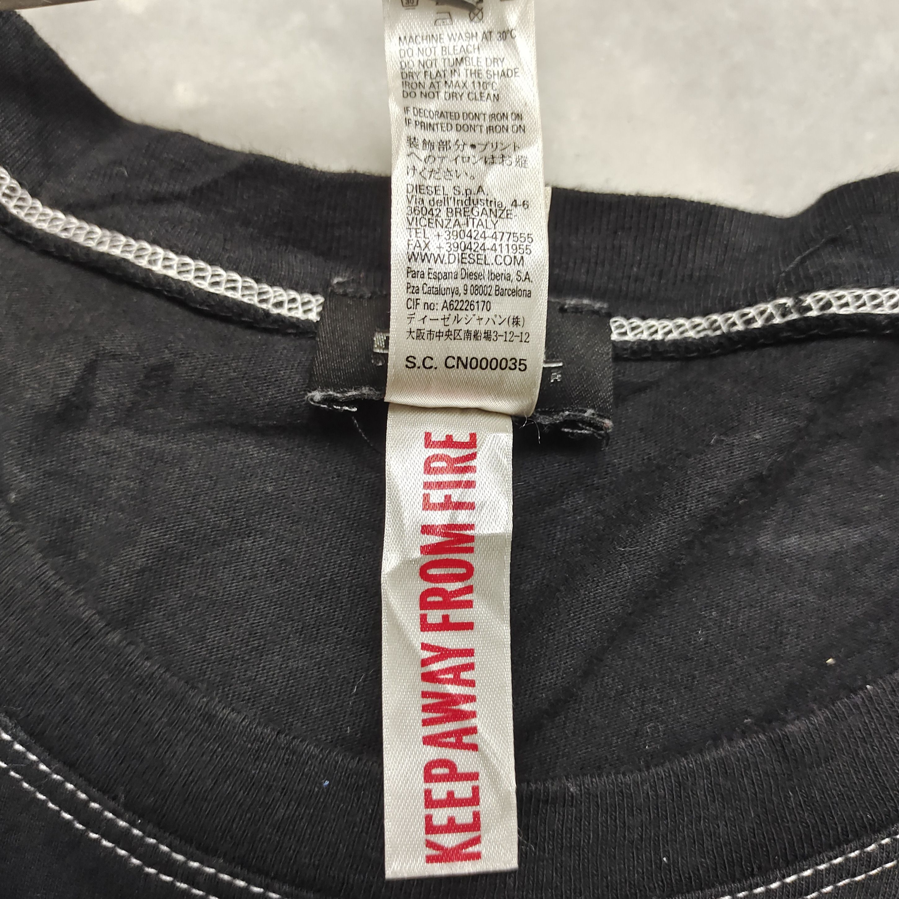 Diesel × If Six Was Nine DIESEL UNDERWEAR LOGO TEE BLACK L 100% COTTON Size US M / EU 48-50 / 2 - 7 Thumbnail