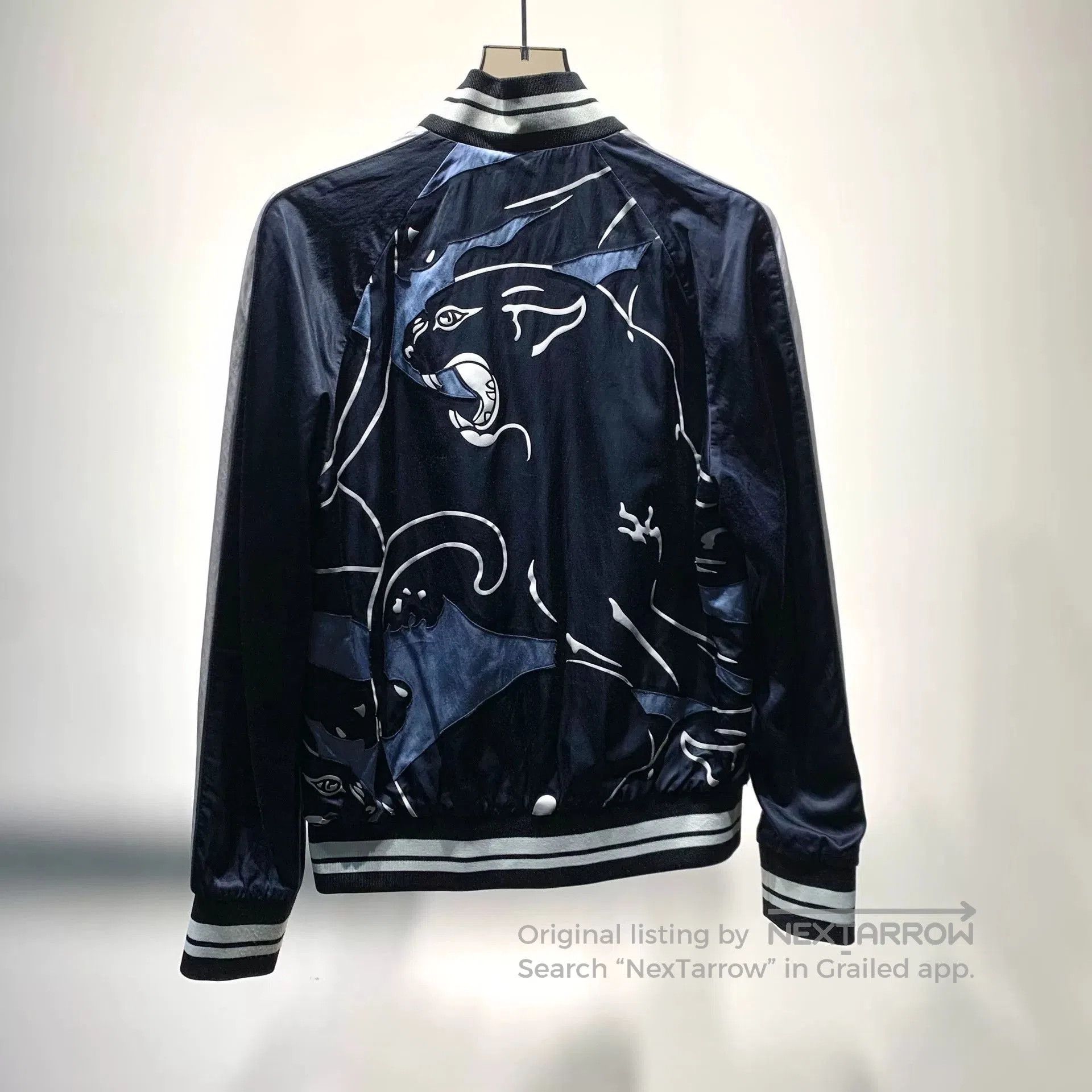 Valentino Valentino Panther Silk Baseball Jacket. Size US S / EU 44-46 / 1 - 7 Thumbnail