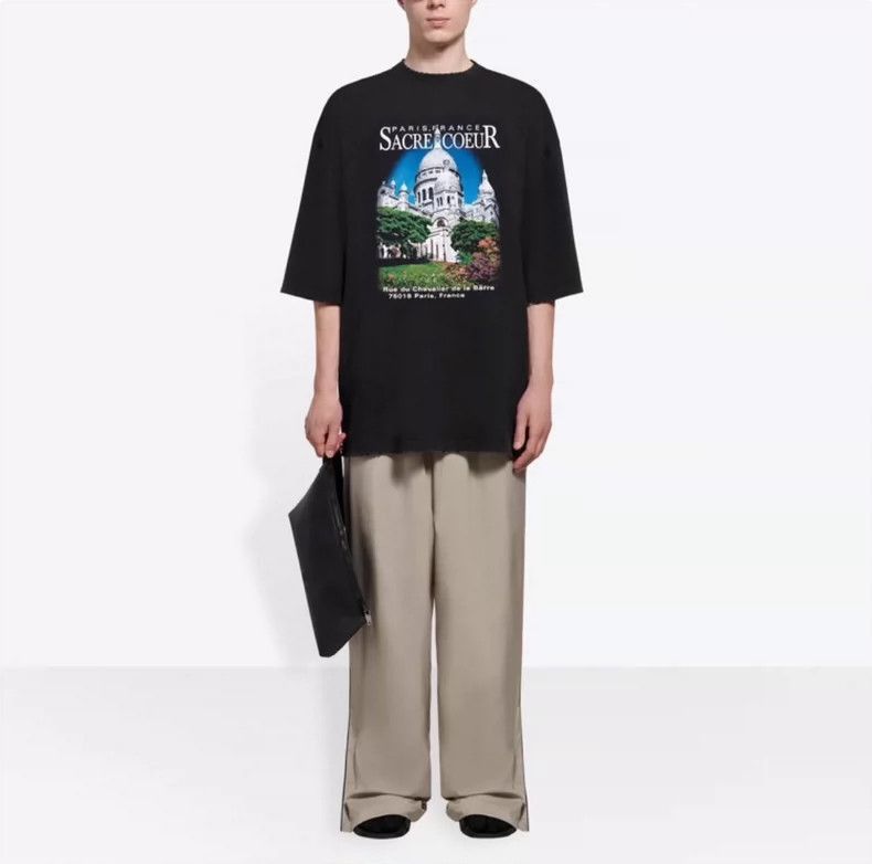 Balenciaga Balenciaga Paris Sacre Coeur Short Sleeve Shirt-2505 Size US XXS / EU 40 - 7 Thumbnail