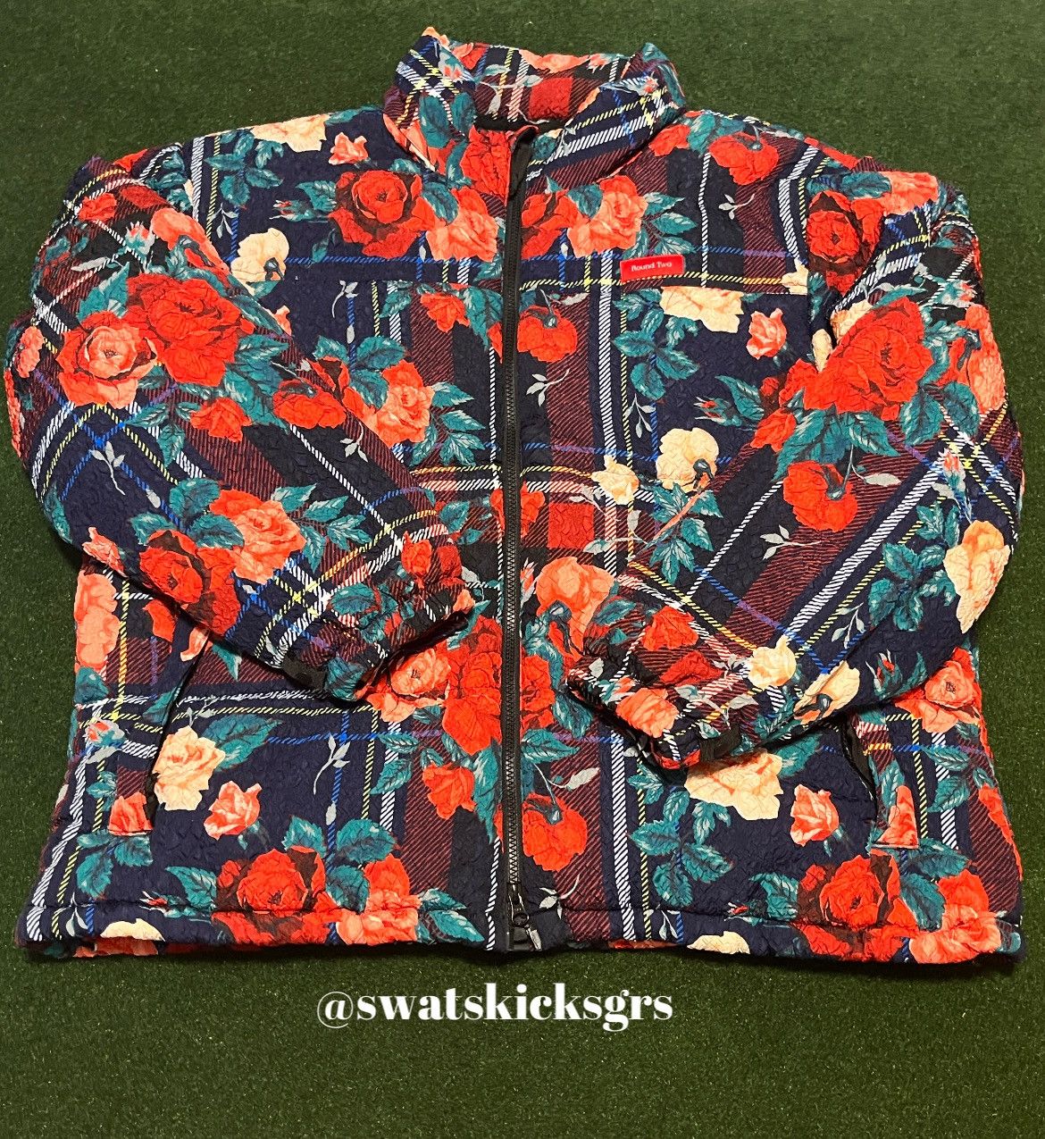 Round Two × Vintage Rare Round Two Floral Puffer Lined Reversible Jacket Size US XL / EU 56 / 4 - 2 Thumbnail
