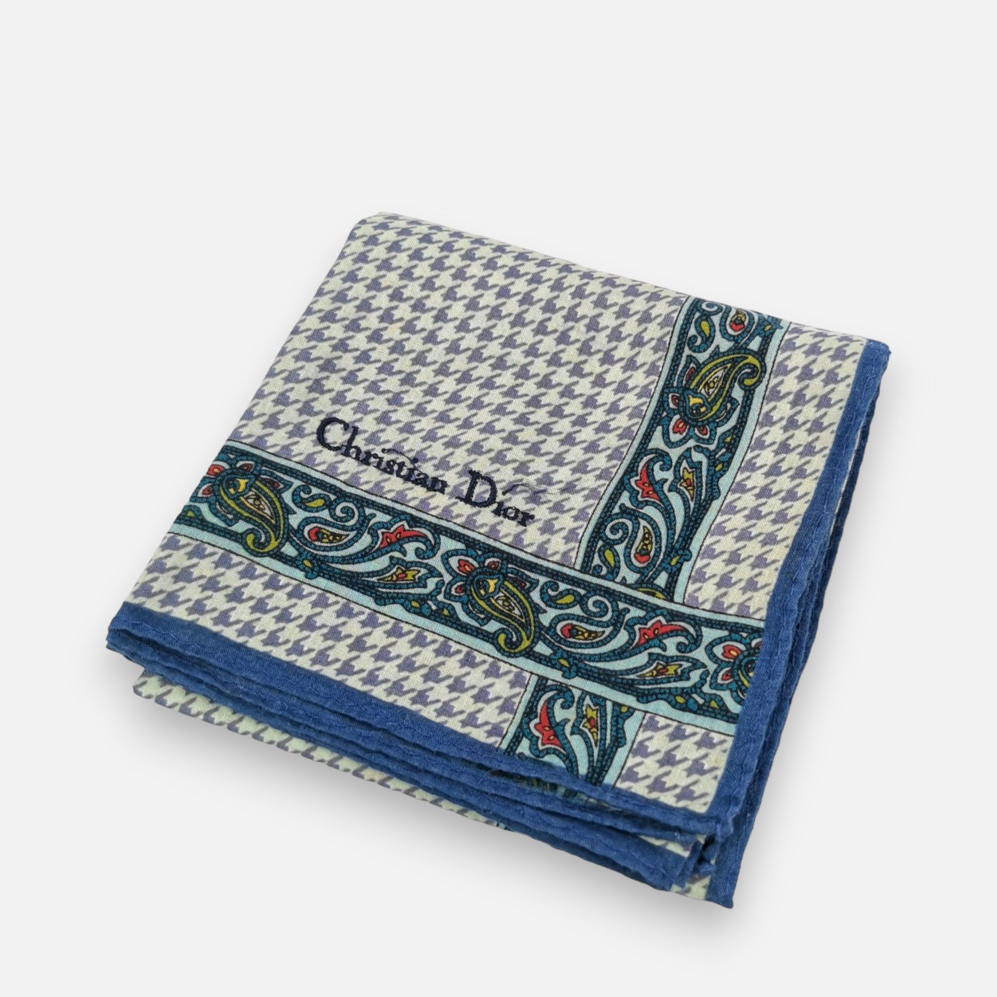 Christian Dior Monsieur × Vintage Vintage Christian DIOR Handkerchief Bandana Neckerchief Size ONE SIZE - 4 Thumbnail