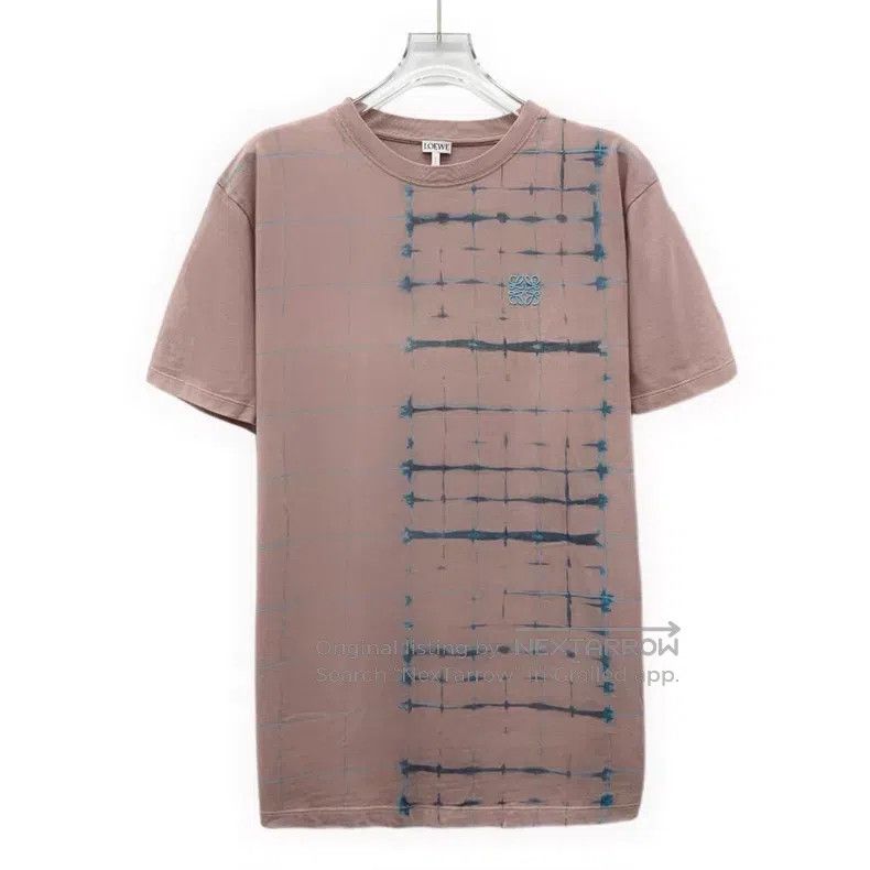 Loewe Loewe Pink graffiti logo embroidered cotton crew-neck shor Size US M / EU 48-50 / 2 - 1 Thumbnail