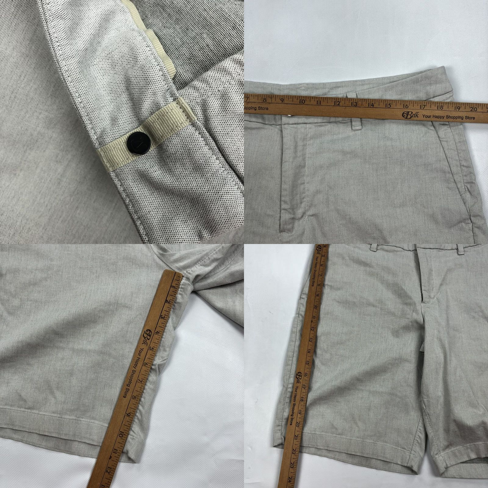 Lululemon VINTAGE? No. Lululemon Men's Light Gray Flat Front Chino Shorts Size 36 Commission Relaxed Shirt? Size US 36 / EU 52 - 8 Thumbnail