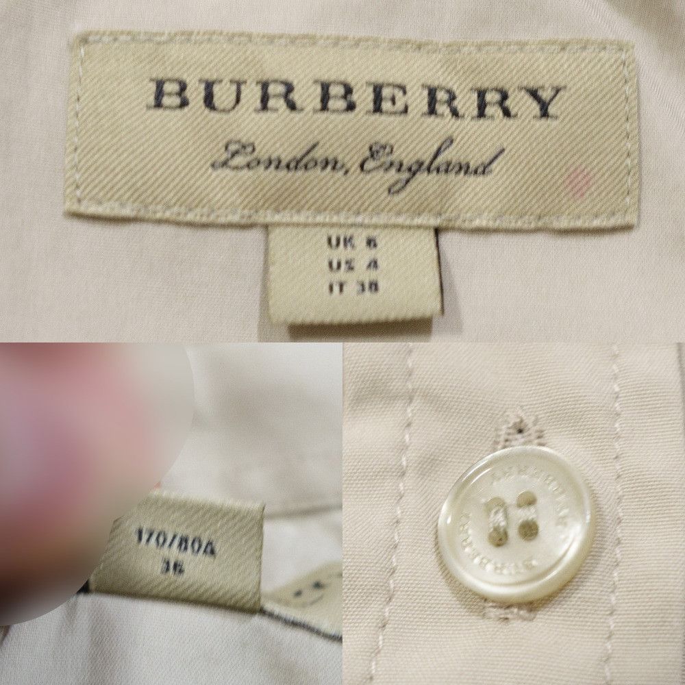 Burberry Fitted Basic Cotton Shirt Size XS / US 0-2 / IT 36-38 - 7 Thumbnail