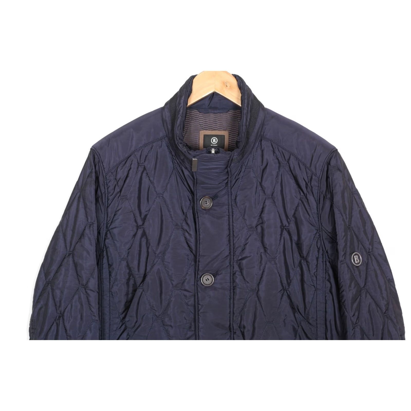 Bogner BOGNER Quilted Jacket Men Size EU 50 US 40 Classic Fit MJ6201 Color Blue Size US M / EU 48-50 / 2 - 5 Thumbnail