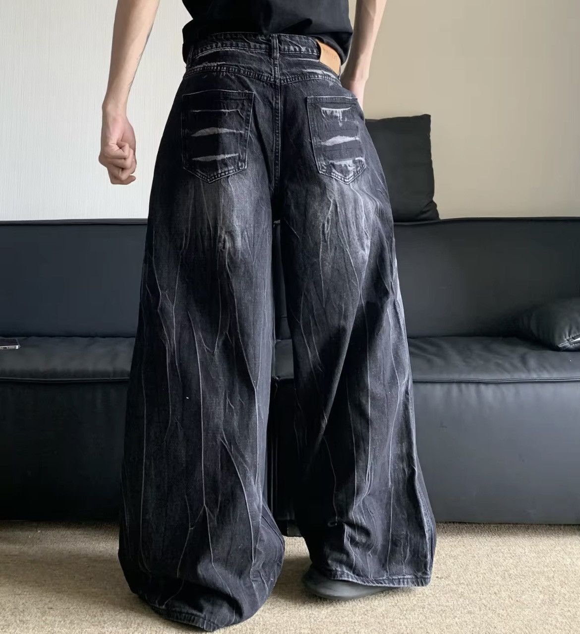 Other Y2K Low waist BAGGY denim jeans Size US 30 / EU 46 - 4 Thumbnail