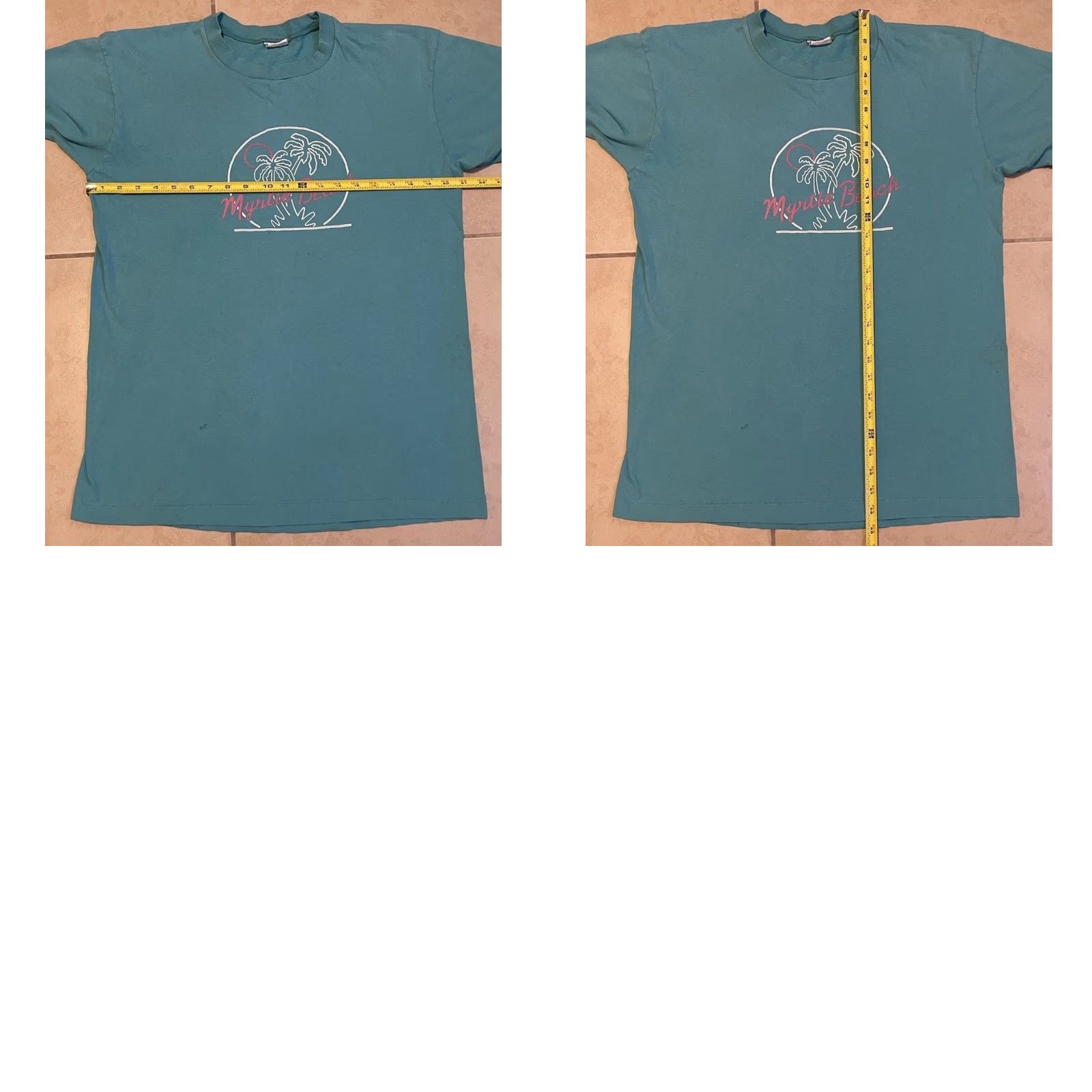Vintage VINTAGE Myrtle Beach 80s Faded Shirt L USA Surf Beach Grunge Art Ocean Pacific Single Stitch T-Shirt Men USA 90s Size US L / EU 52-54 / 3 - 10 Thumbnail