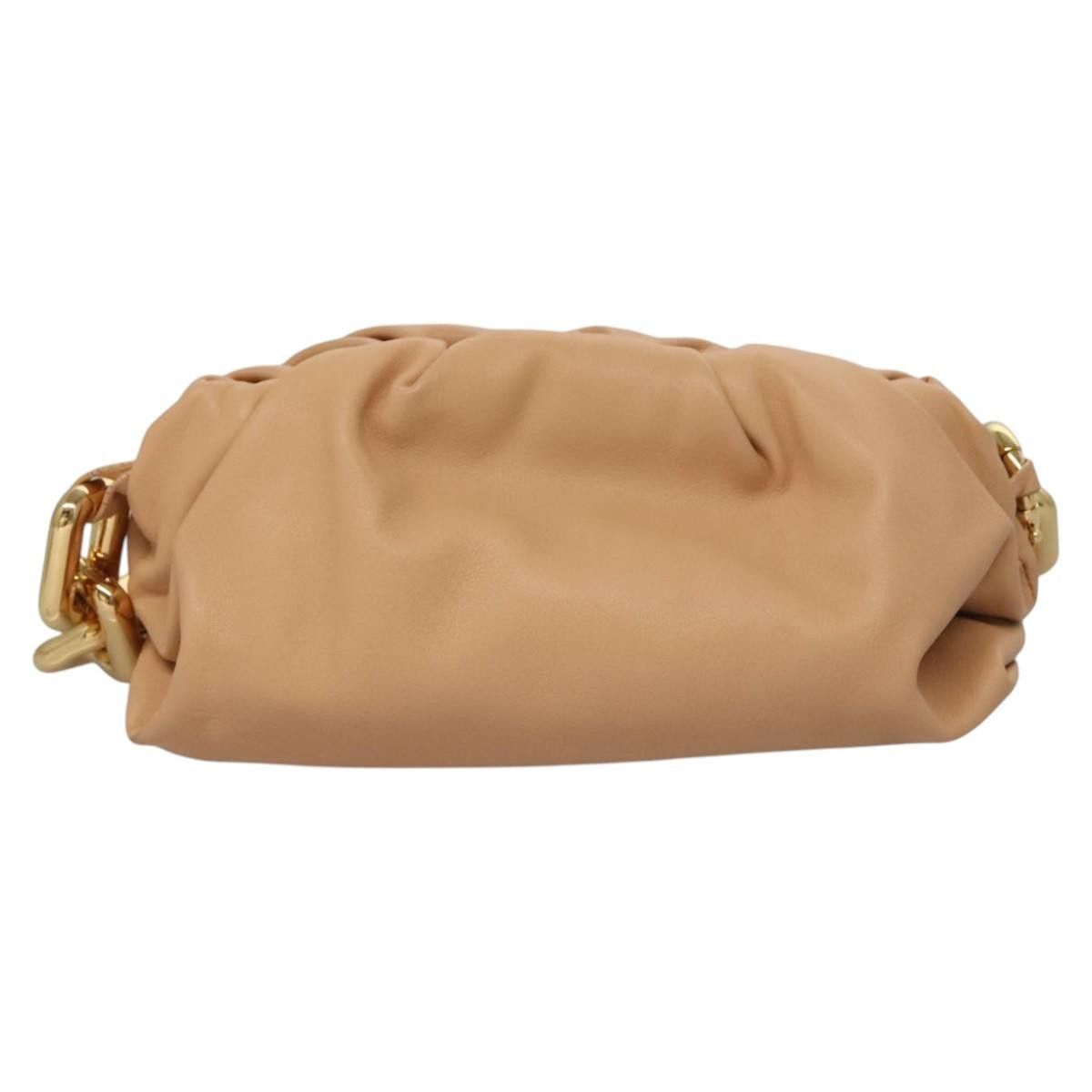 Bottega Veneta Chain Pouch Beige Leather Shoulder Bag (Pre-Owned) Size ONE SIZE - 1 Thumbnail