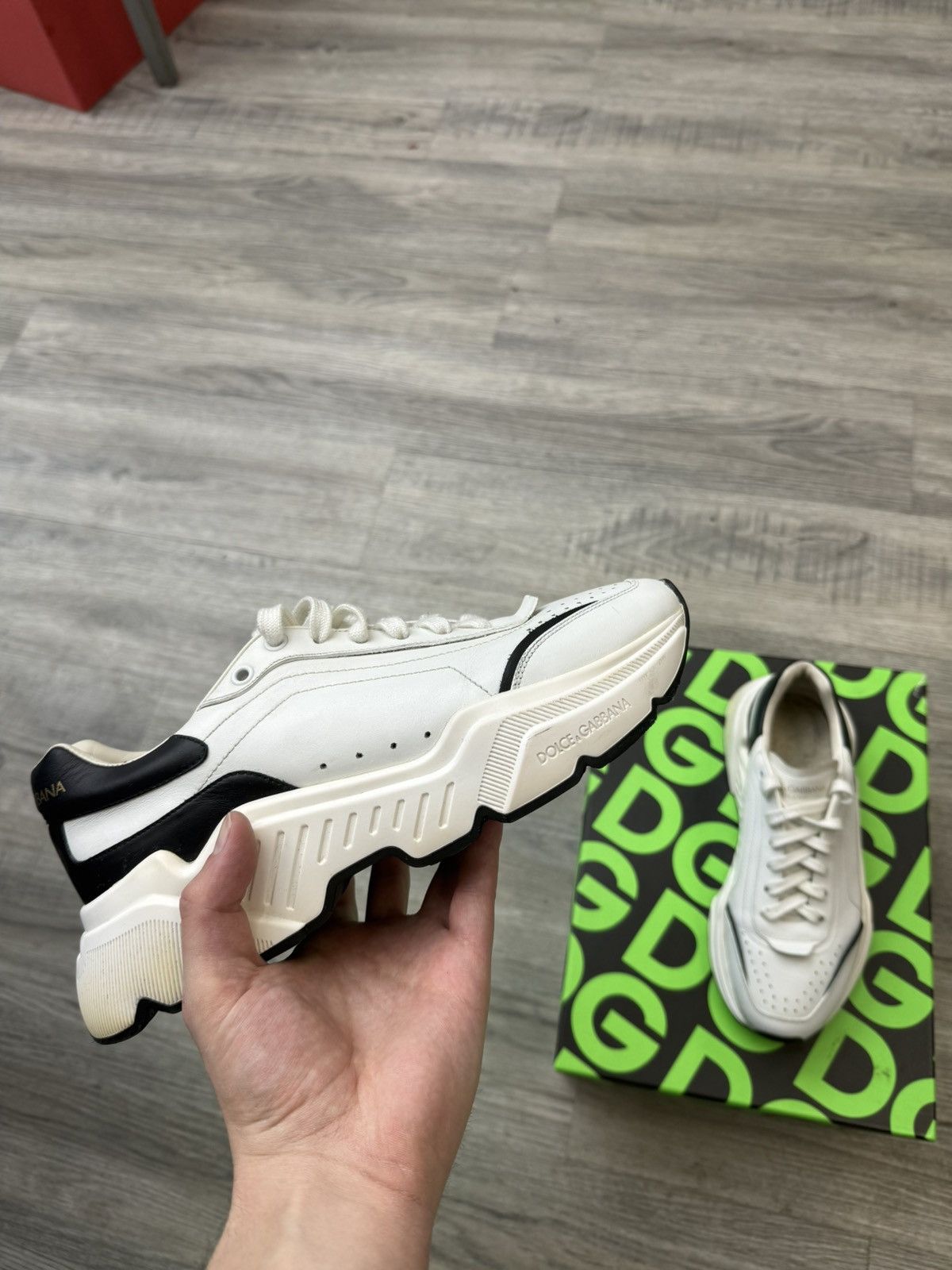 Dolce & Gabbana Dolce & Gabbana Daymaster Low - White/Black Size US 8 / EU 41 - 1 Thumbnail