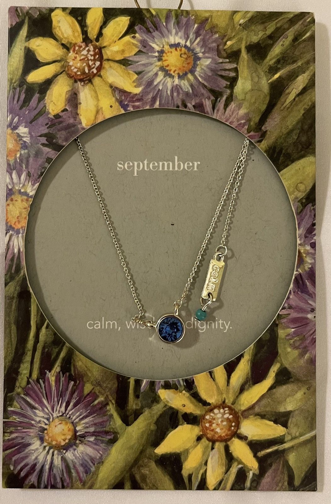 Other Birthstone 16” Necklace Silver Plated Austrian Crystal blue Size ONE SIZE - 1 Thumbnail