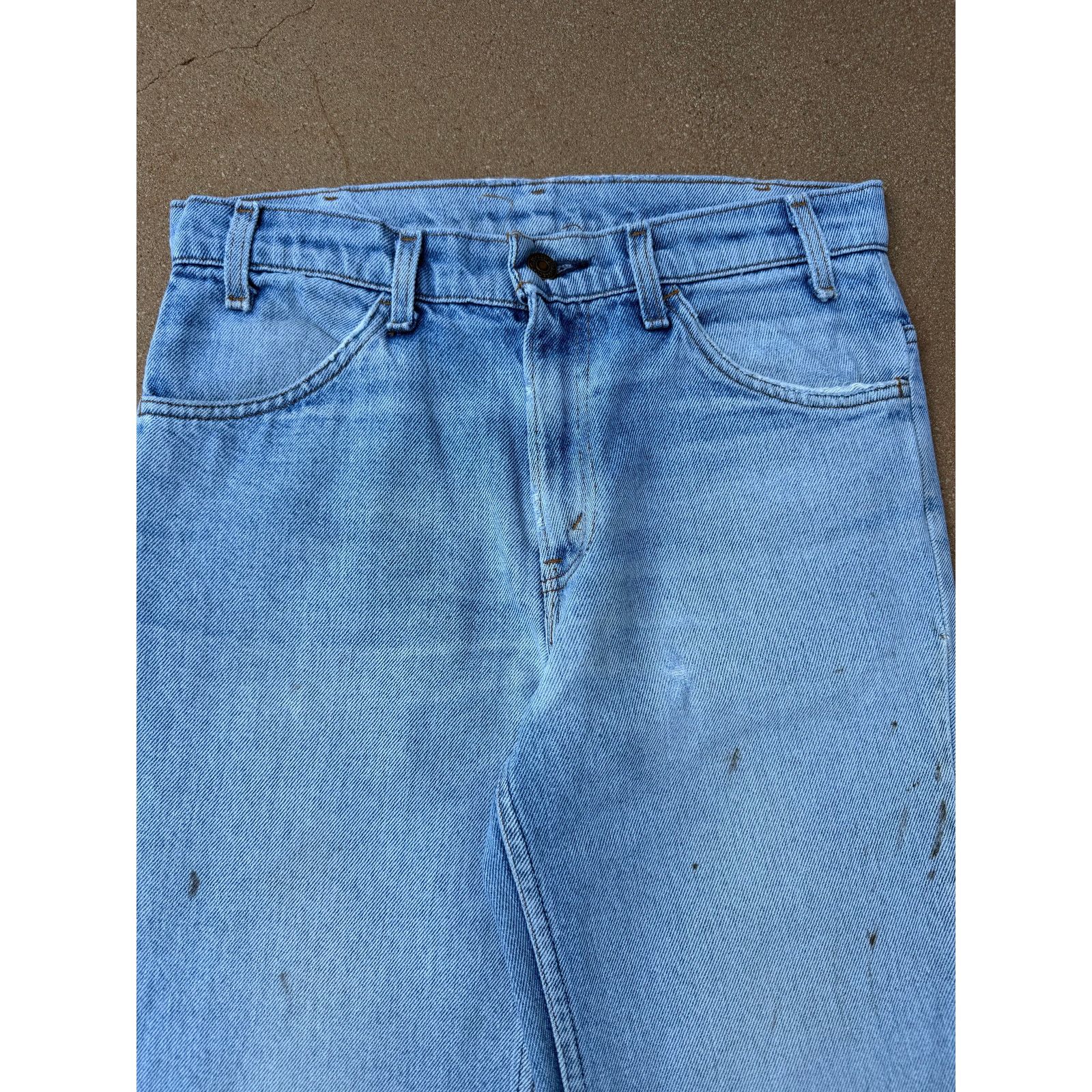 Levi's Vtg 80's Levi's 684 Orange Tab Bellbottom Flare Jeans 30x33 Size US 30 / EU 46 - 4 Thumbnail