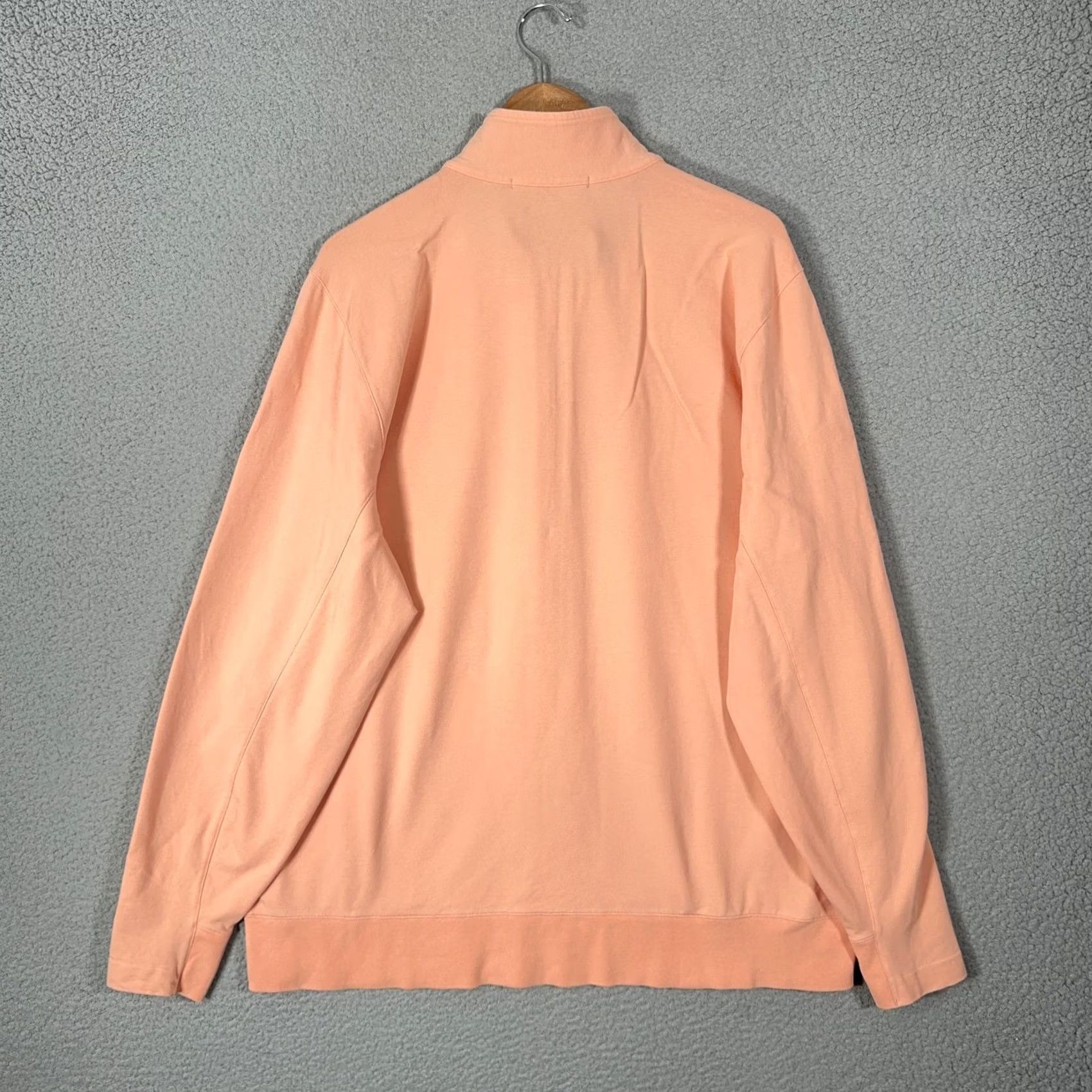 Vintage B. DRADDY Sweatshirt Mens 2XL Orange 1/4 Zip Mock Neck Fleece Pullover with Pockets Shirt Size US XXL / EU 58 / 5 - 6 Thumbnail