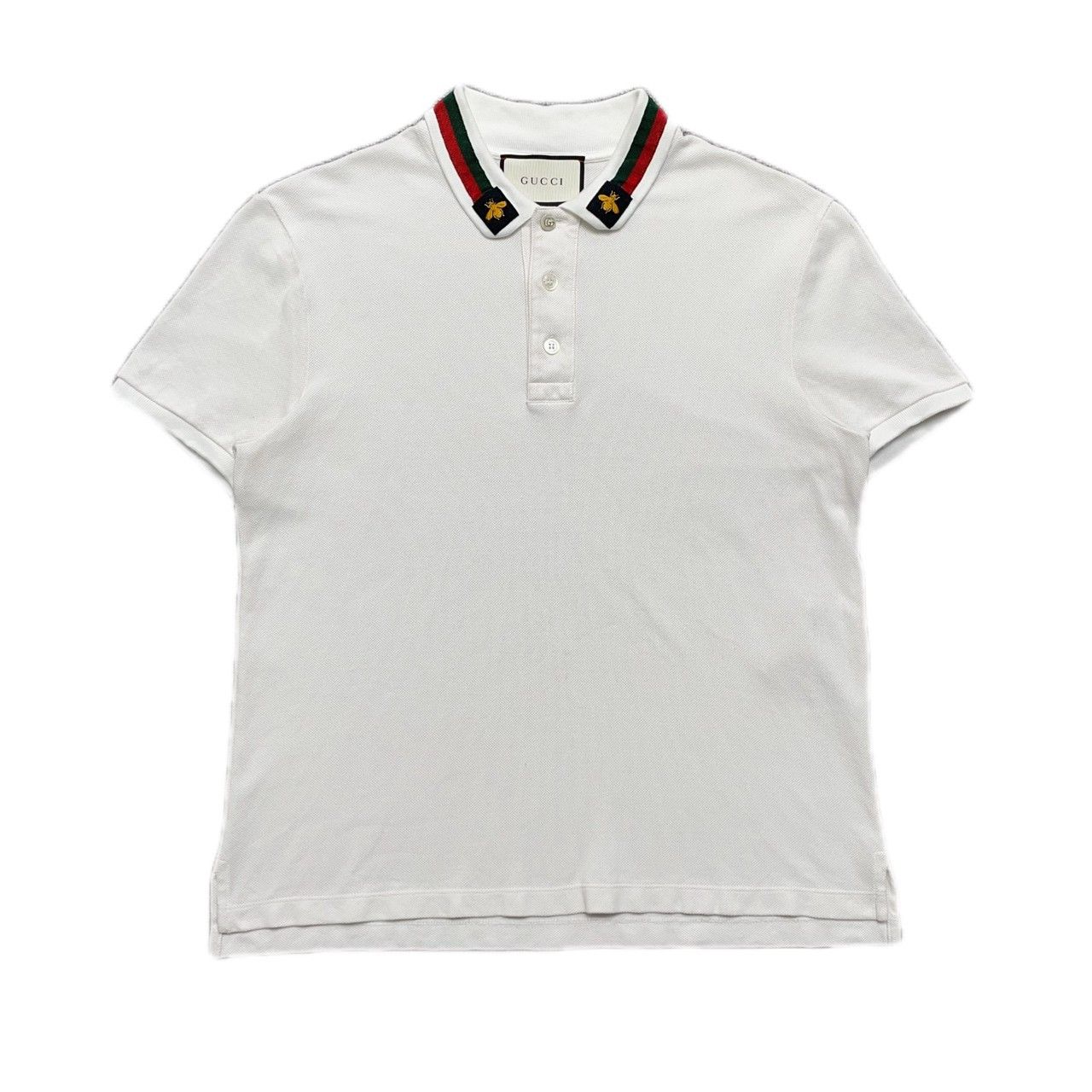 Gucci Gucci Neckline little bee embroidery red and green striped Size US M / EU 48-50 / 2 - 1 Thumbnail