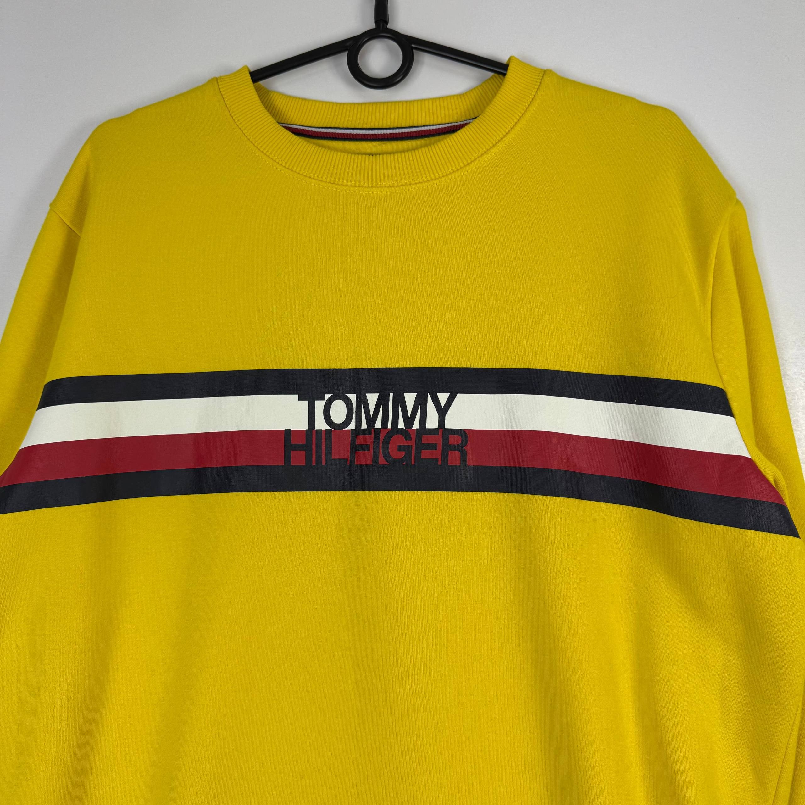 Tommy Hilfiger Tommy Hilfiger Logo Sweatshirt Yellow Mens Size XL Size US XL / EU 56 / 4 - 2 Thumbnail