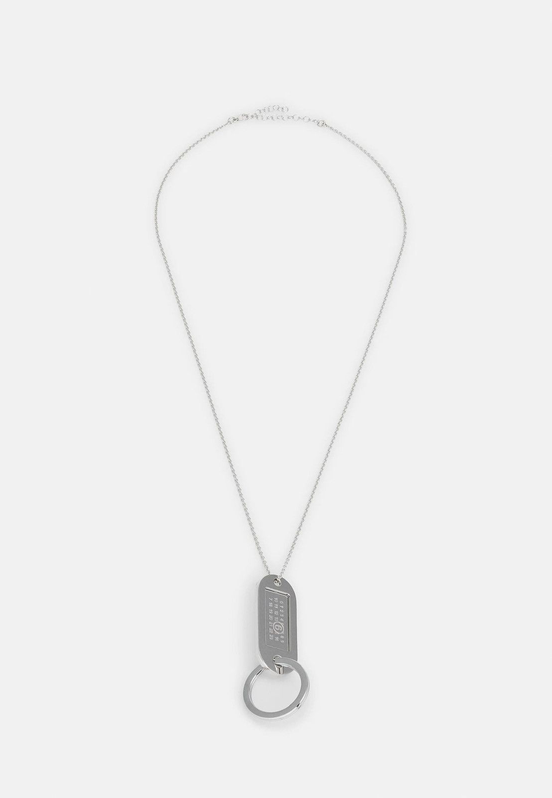 Maison Margiela !DS! FW23 Maison Margiela MM6 Logo Pendant Plaque Necklace Size ONE SIZE - 2 Thumbnail