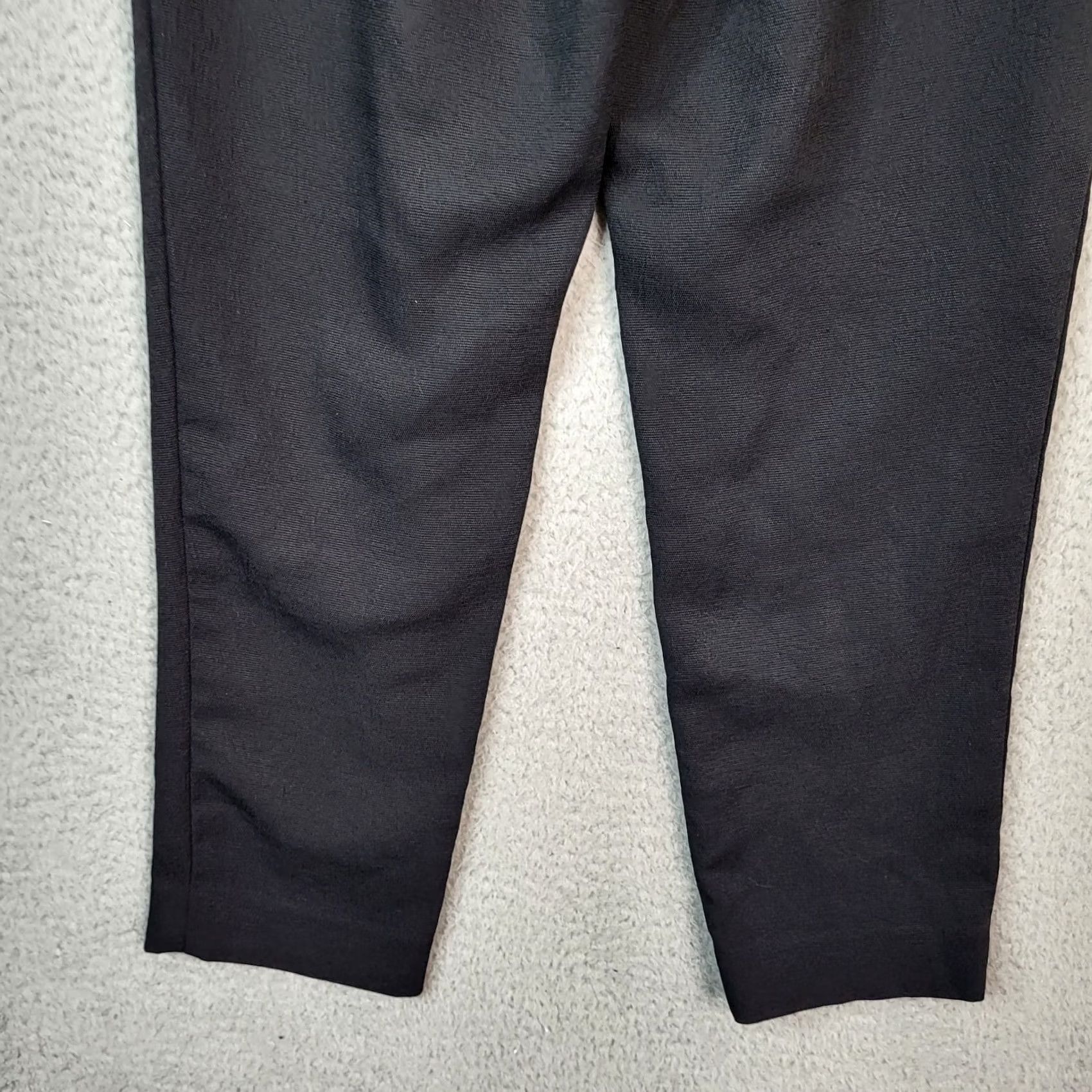 Vintage Babaton Black Pants Women Size 2 Regular Leg Skinny Ankle Pockets Inseam 23 Mid Rise Front Button Vintage No Size 26" / US 2 / IT 38 - 4 Thumbnail