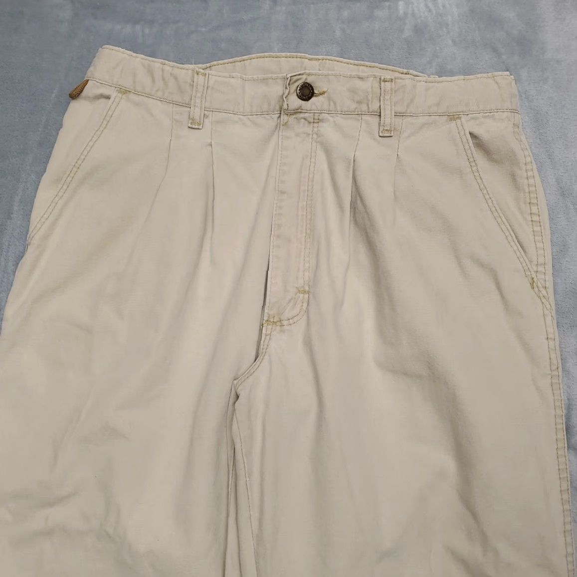 Wrangler VINTAGE Wrangler Pants Mens 36x32 Khakis Pleated Outdoor Comfort Made in USA Y2K Size US 36 / EU 52 - 3 Thumbnail