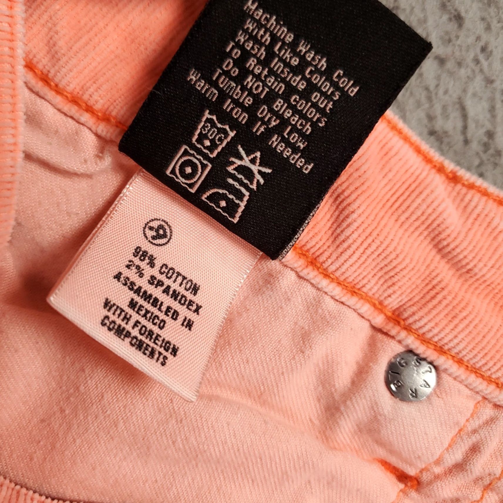 Pinko VINTAGE BIG STAR Corduroy Shorts Women 27 Pink Fringe 5-Pocket Bohemian Summer Size 27" / US 4 / IT 40 - 7 Thumbnail