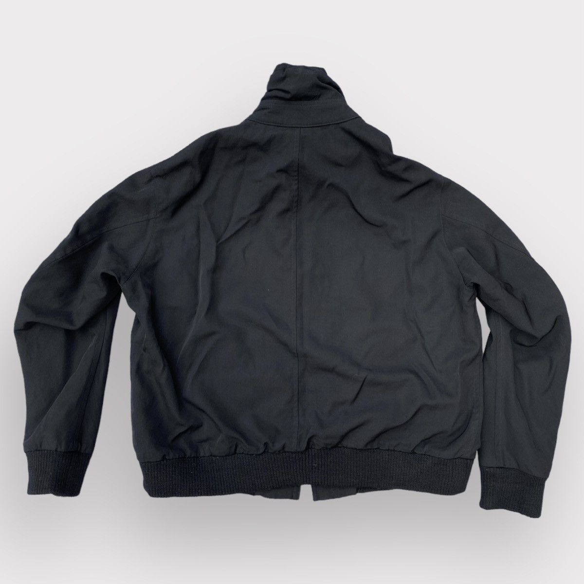 Yohji Yamamoto Vintage Fall95 Wool Gabardine Shrunken Collar Bomber Size US S / EU 44-46 / 1 - 4 Thumbnail