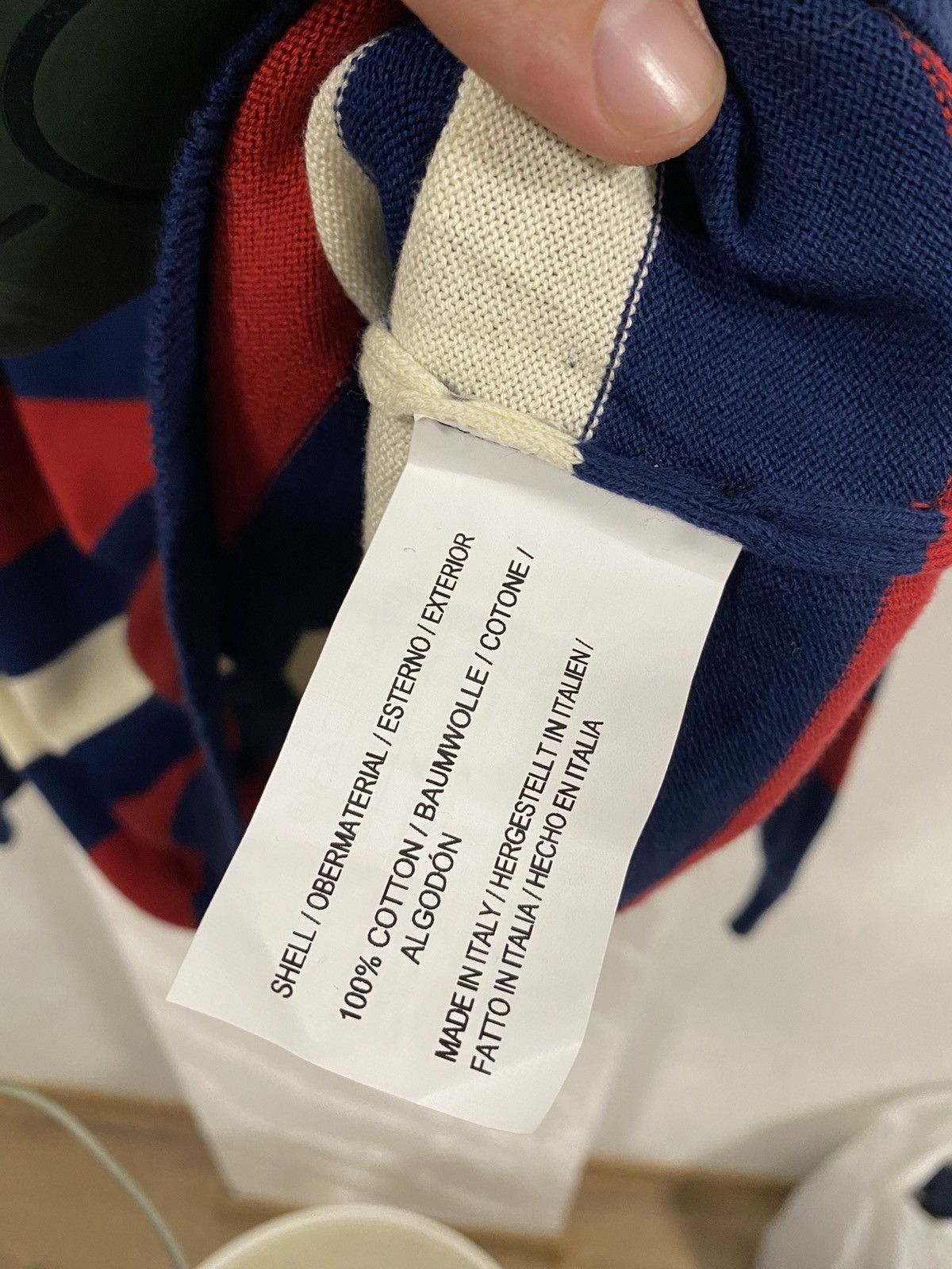 Baracuta Baracuta Embroidered Logo Stripe Sweater Double Neck Size: M Size US M / EU 48-50 / 2 - 3 Thumbnail