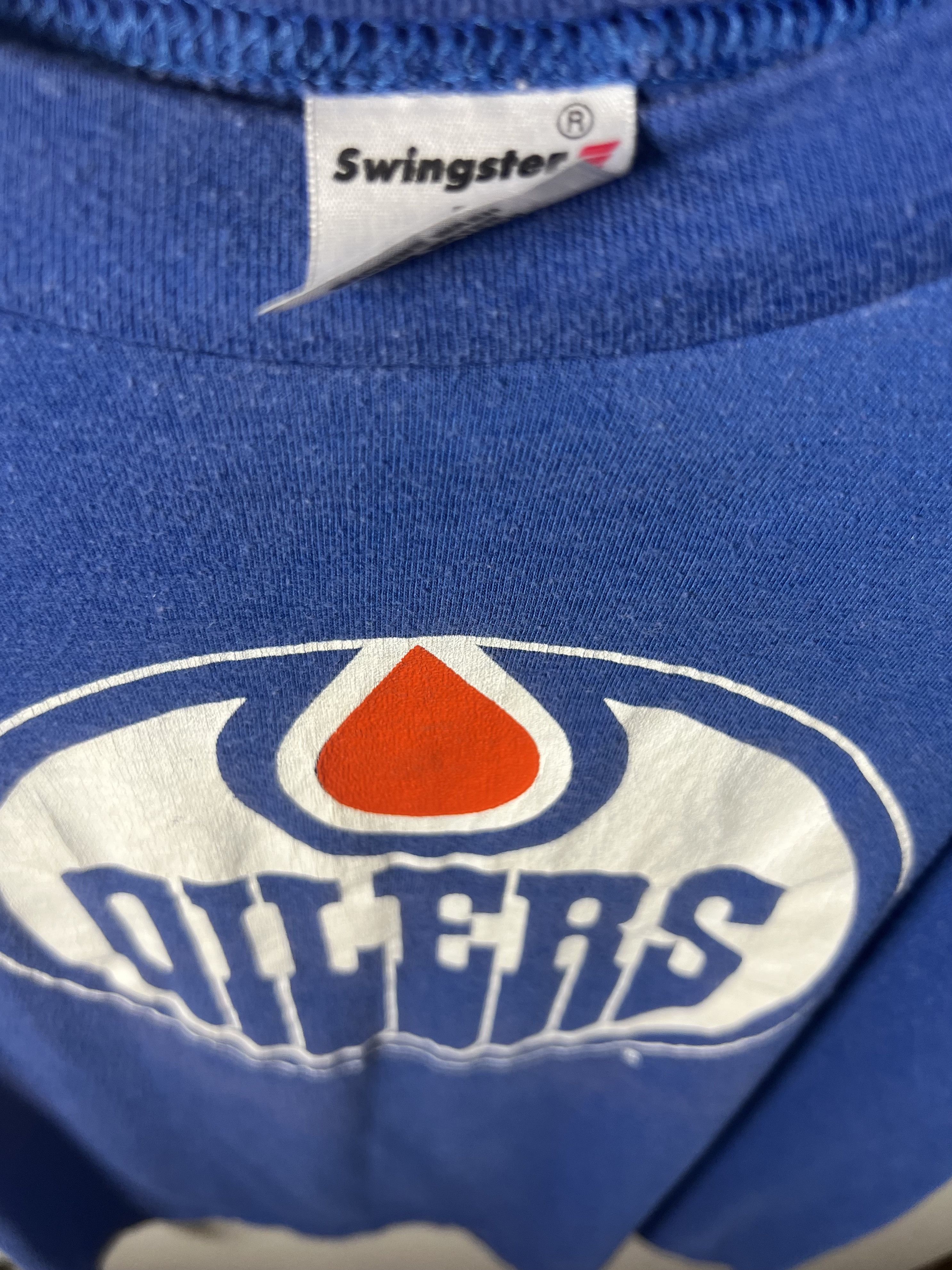 Vintage Vintage 1970's-1980's Oilers Hockey Team Sports Logo T-Shirt Size US M / EU 48-50 / 2 - 5 Thumbnail