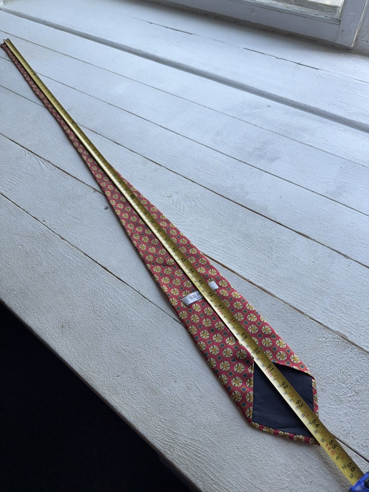 Designer Lot of 2 Vintage Sergio Silk Ties Geometric Retro Pattern Size ONE SIZE - 8 Thumbnail