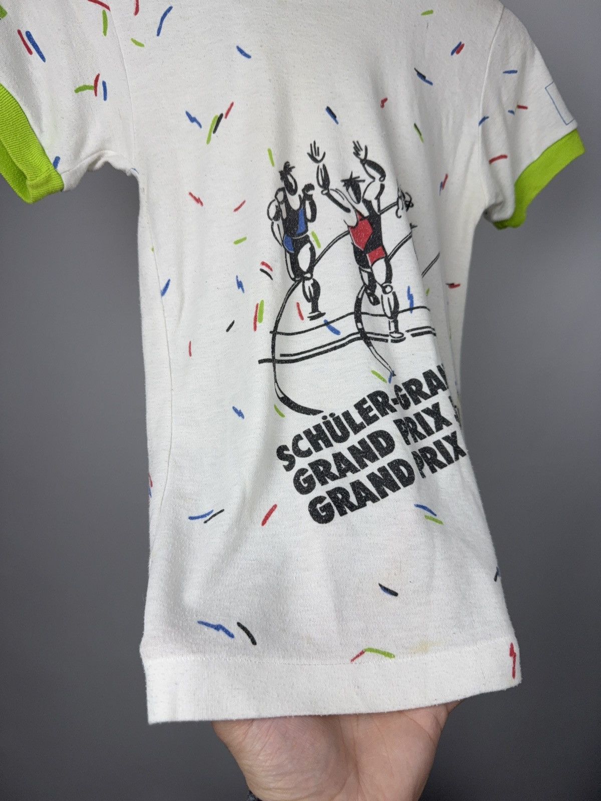 Adidas 1980s Adidas Trefoil Grand Prix Cycling Women’s T-Shirt Size XS / US 0-2 / IT 36-38 - 10 Thumbnail