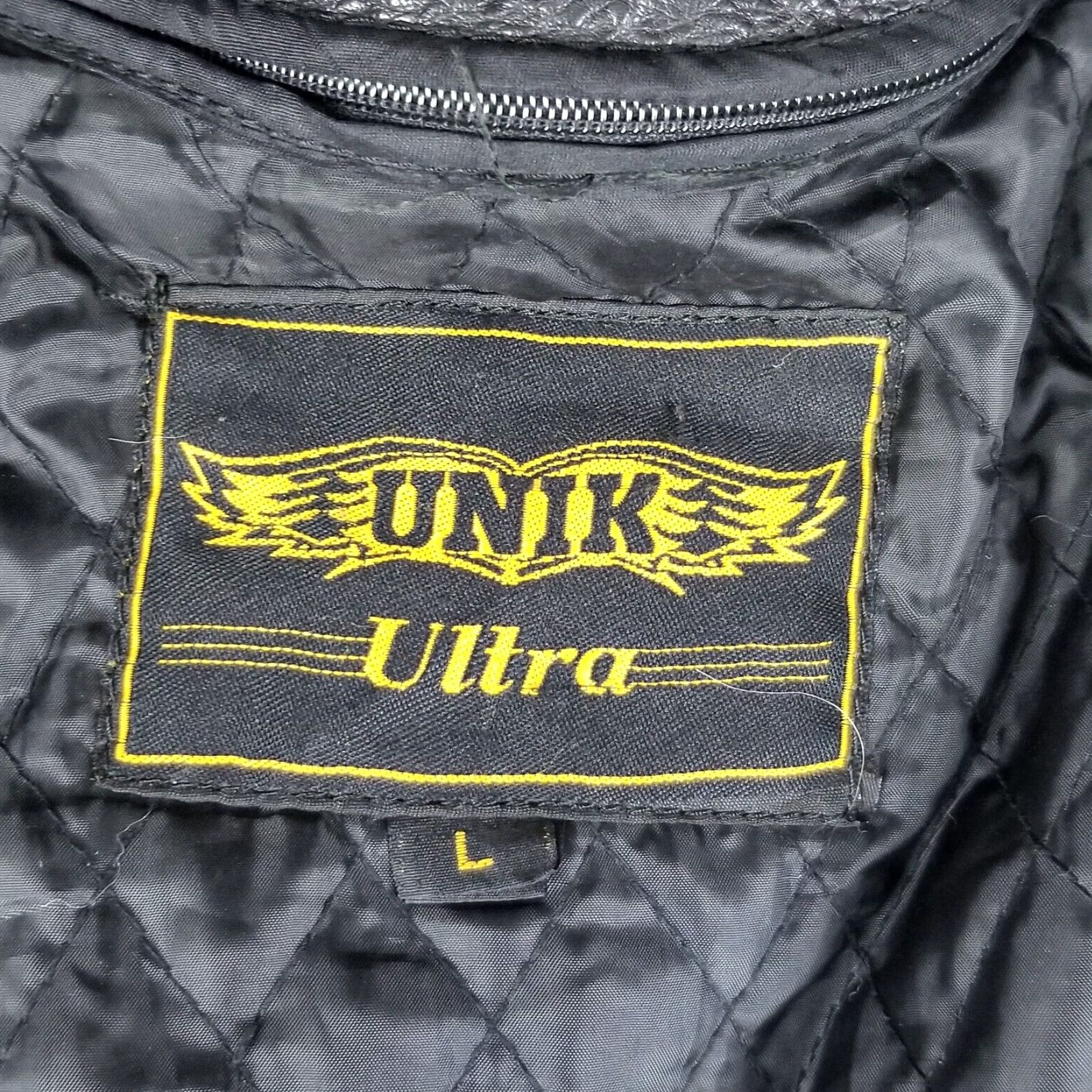 Vintage VINTAGE Leather Jacket Unik Ultra Black Leather Short Jacket Women Large Motorcycle Style Size L / US 10 / IT 46 - 4 Thumbnail