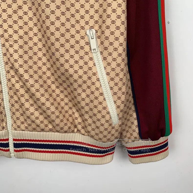 Gucci Gucci Colour block double G print lapel zipper jacket Size US XS / EU 42 / 0 - 4 Thumbnail