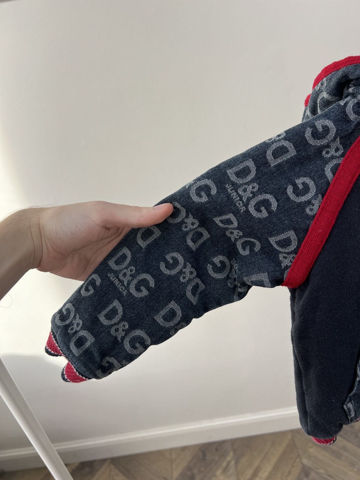 Dolce & Gabbana Vintage Dolce & Gabbana Junior Zip Over Print Hoodie Size US XXS / EU 40 - 4 Thumbnail