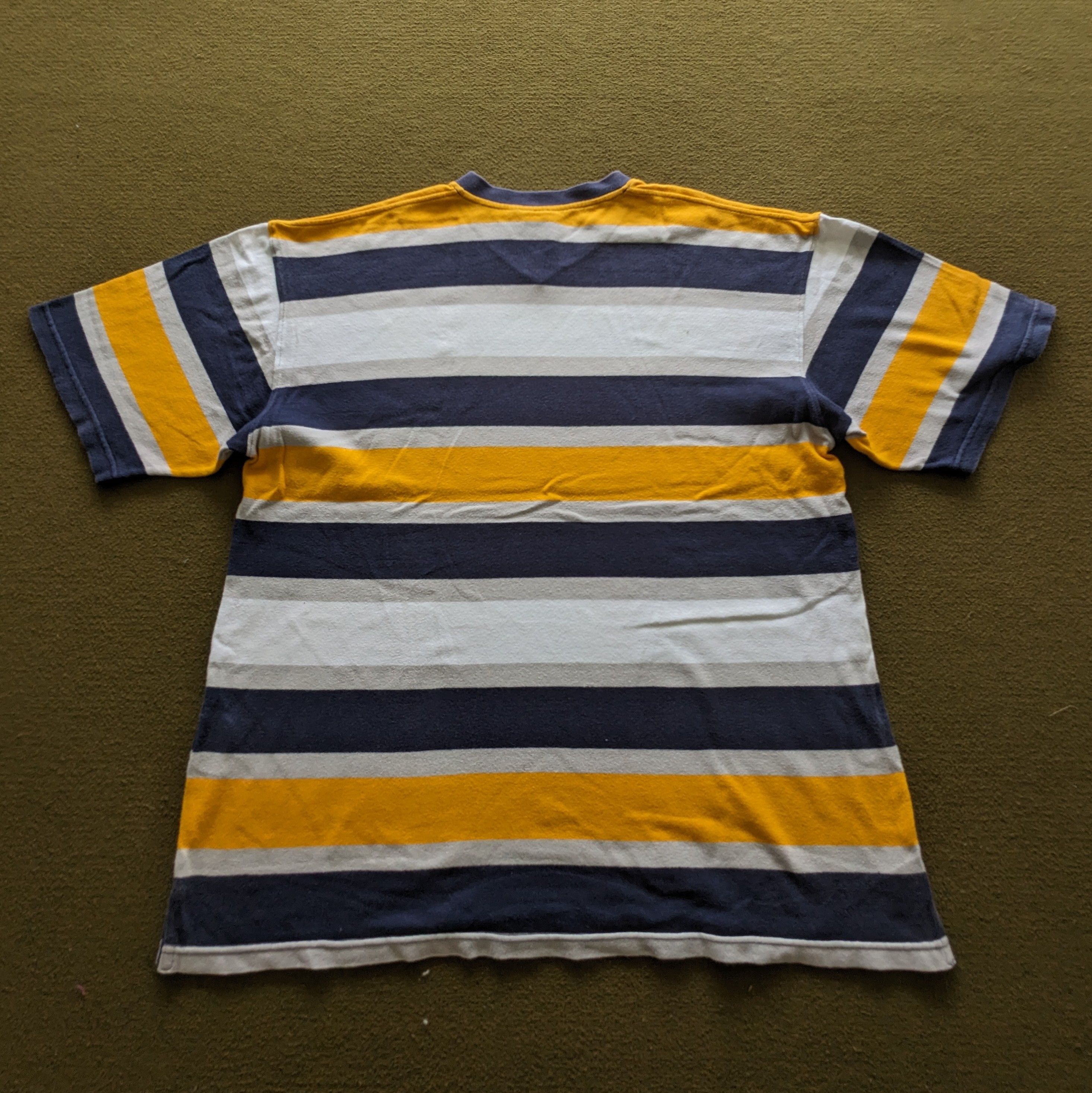 Vintage Vintage KARL KANI Jeans Stripes Style T-shirt Size US XL / EU 56 / 4 - 3 Thumbnail