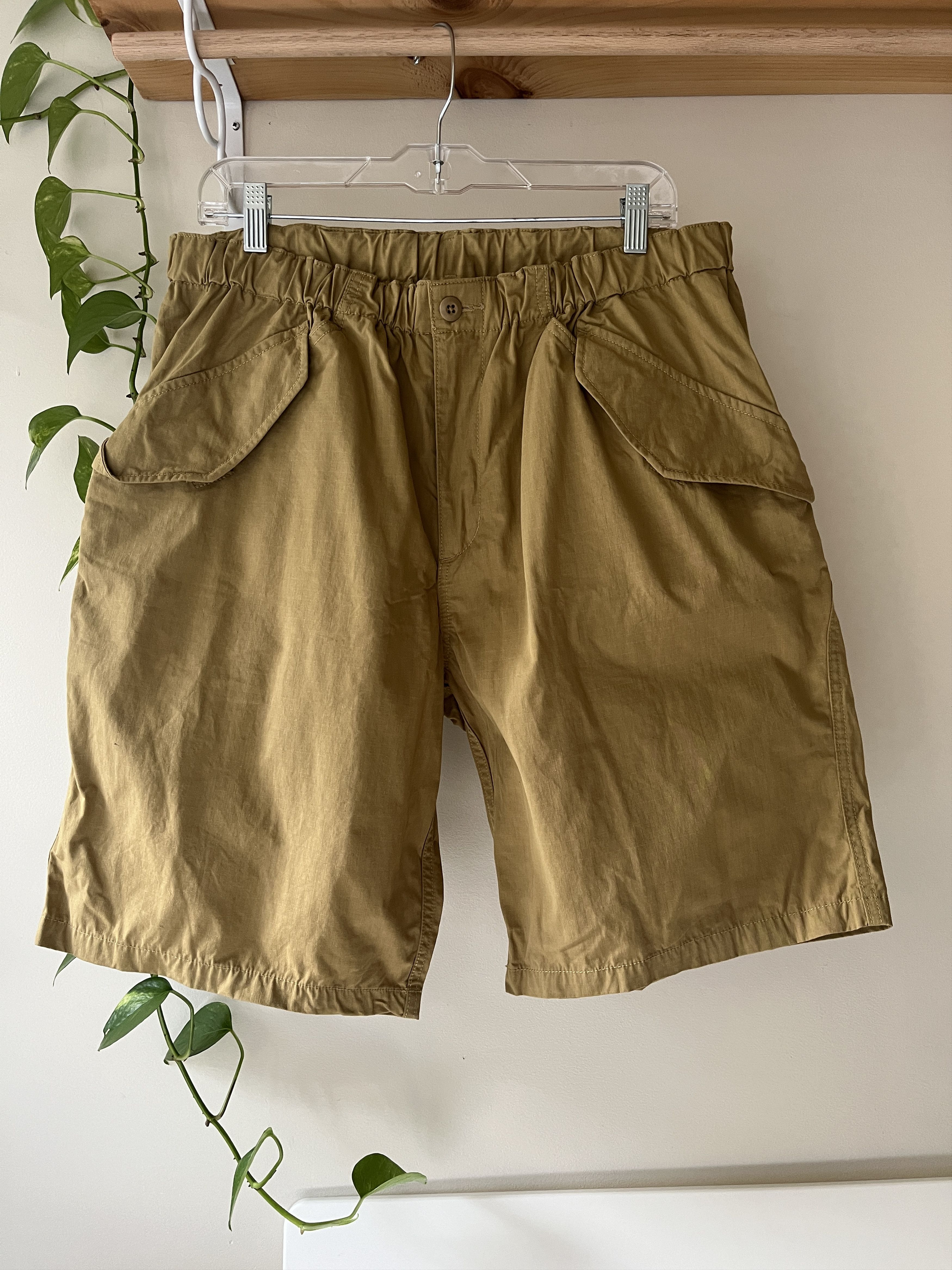 image of Goldwin x Outdoor Life Relax Easy Shorts in Gold, Men's (Size 34)