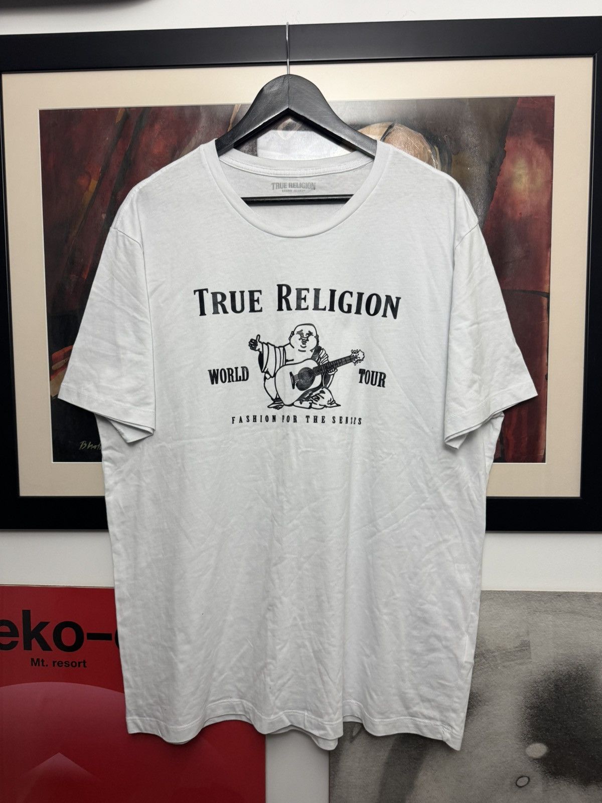 True Religion True Religion World Tour Budda Man Classic Logo Drip Tee Size US XXL / EU 58 / 5 - 1 Thumbnail