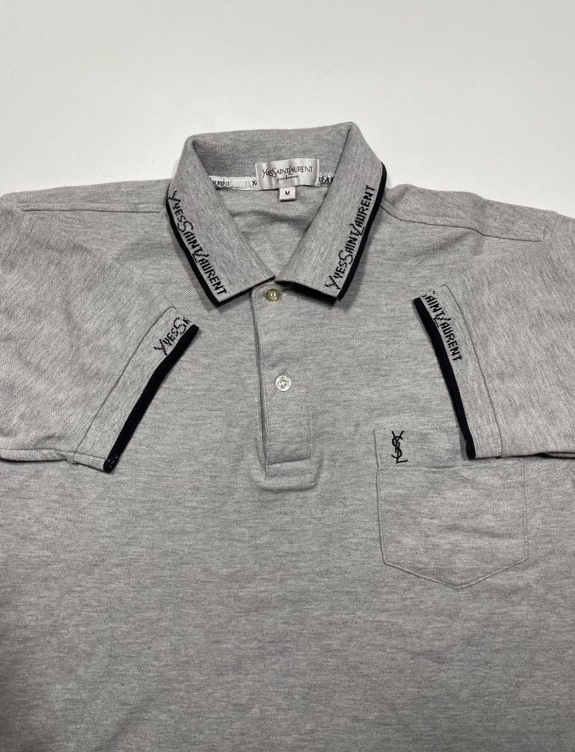 Yves Saint Laurent Vintage Yves Saint Laurent Polo shirt embroidery Size US M / EU 48-50 / 2 - 6 Thumbnail