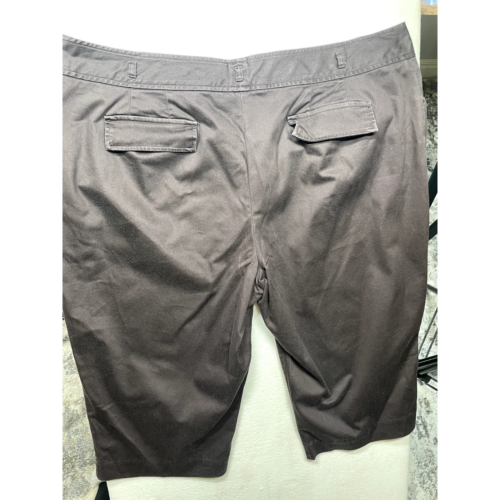 Worthington Worthington Womens Brown Plus-Size Capris - Size 22W Size 22" - 8 Thumbnail