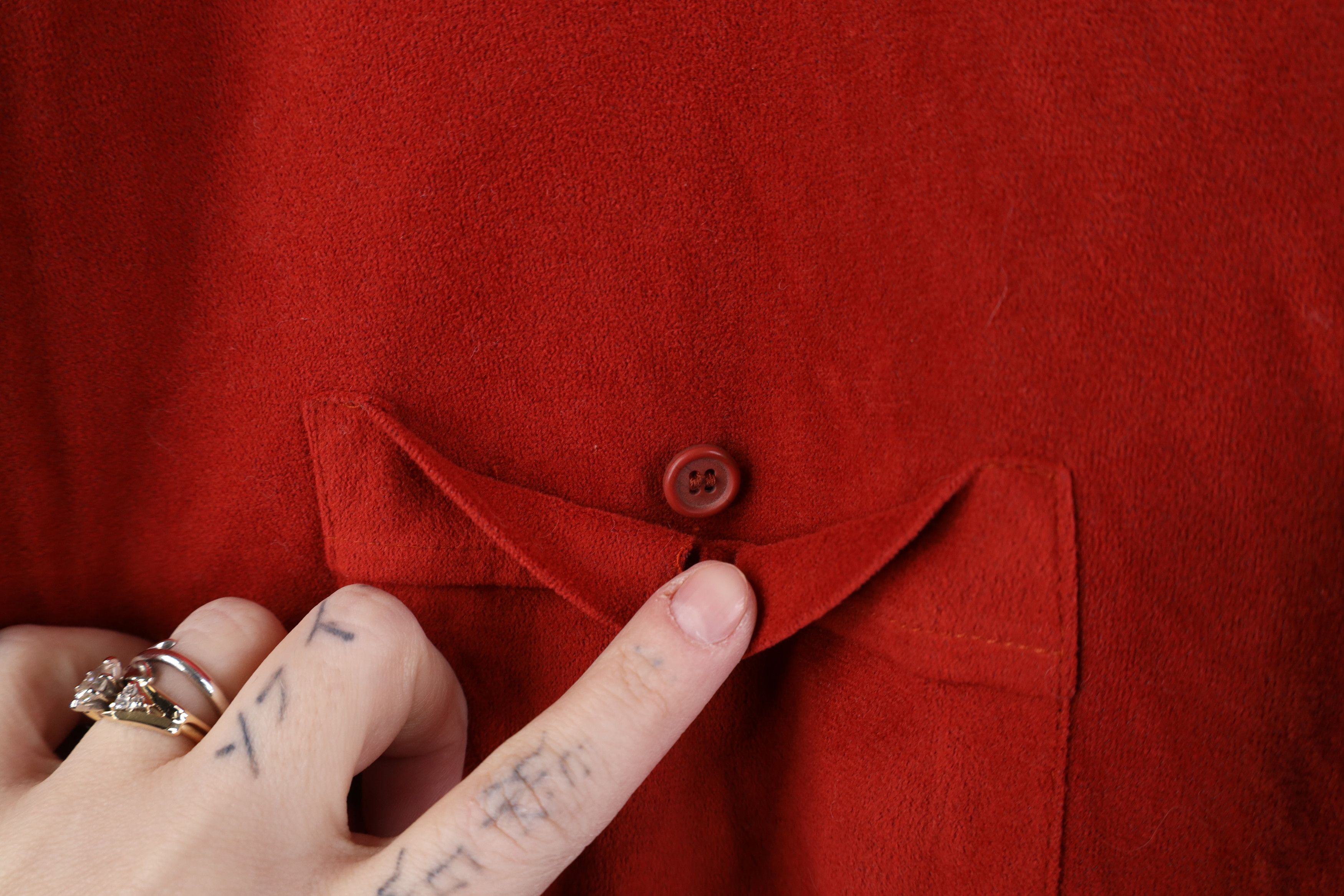 Vintage Vintage 70s Streetwear Velour Collared Button Shirt USA Size US L / EU 52-54 / 3 - 6 Thumbnail